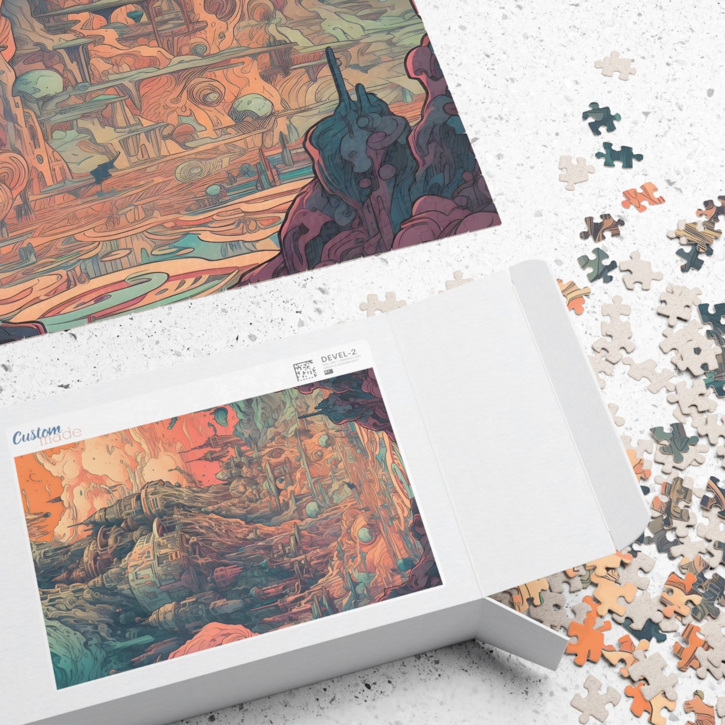 Pastel Alien World Jigsaw Puzzle