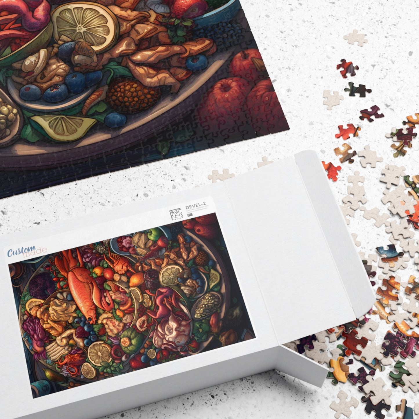 Exotic Seafood Platter Jigsaw Puzzle