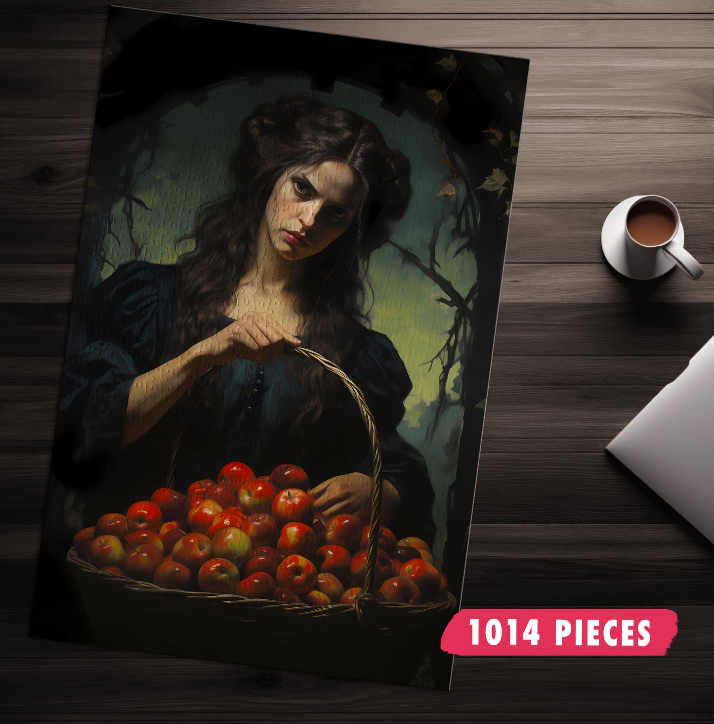 Halloween Apple Witch Jigsaw Puzzle