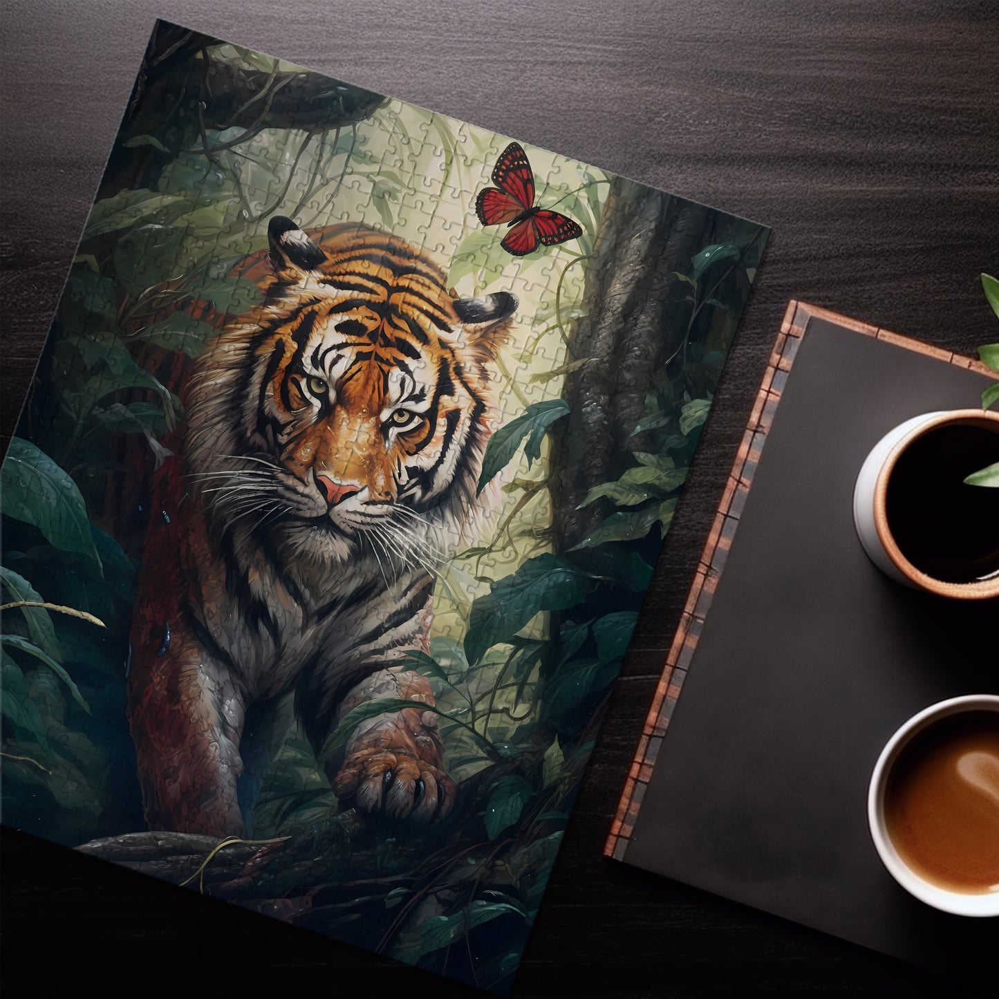 Tiger & Butterfly Jigsaw Puzzle