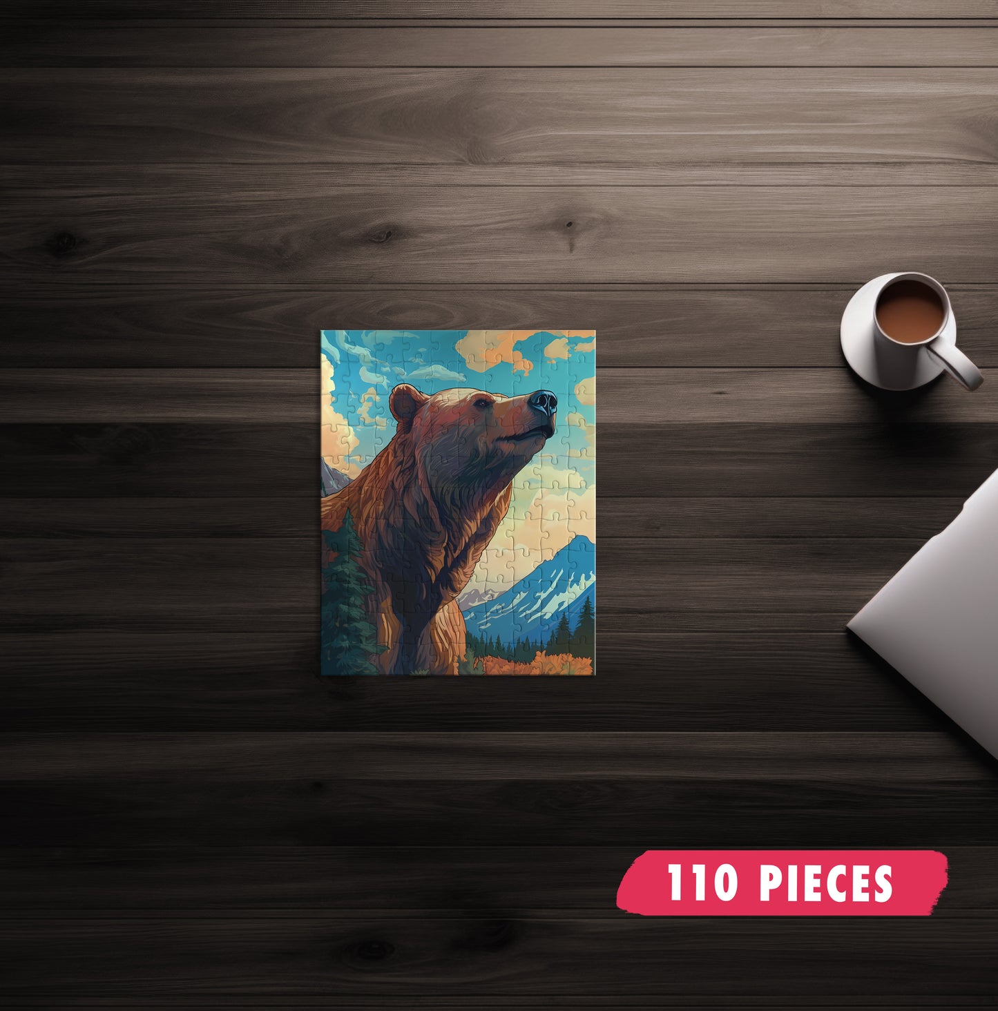 Mountain Bear Portrait Jigsaw Puzzle