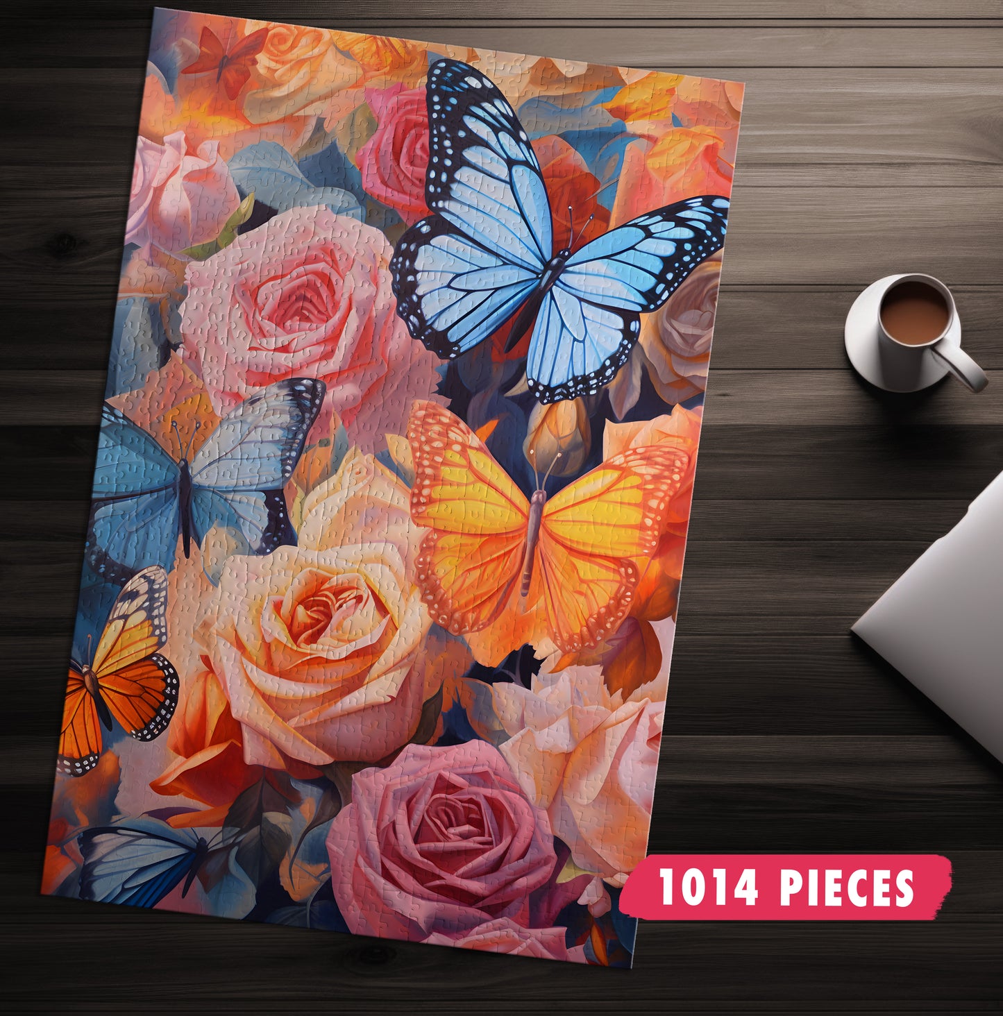 Roses and Butterfly's Jigsaw Puzzle