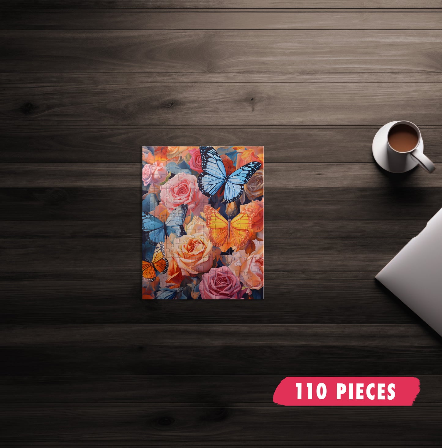 Roses and Butterfly's Jigsaw Puzzle