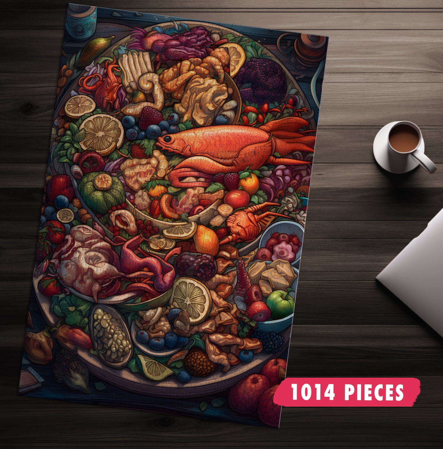 Exotic Seafood Platter Jigsaw Puzzle