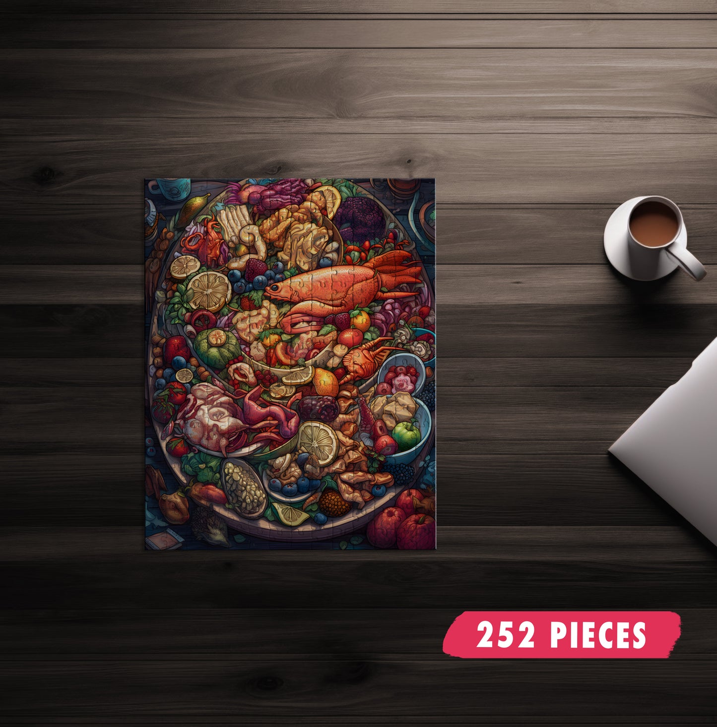 Exotic Seafood Platter Jigsaw Puzzle