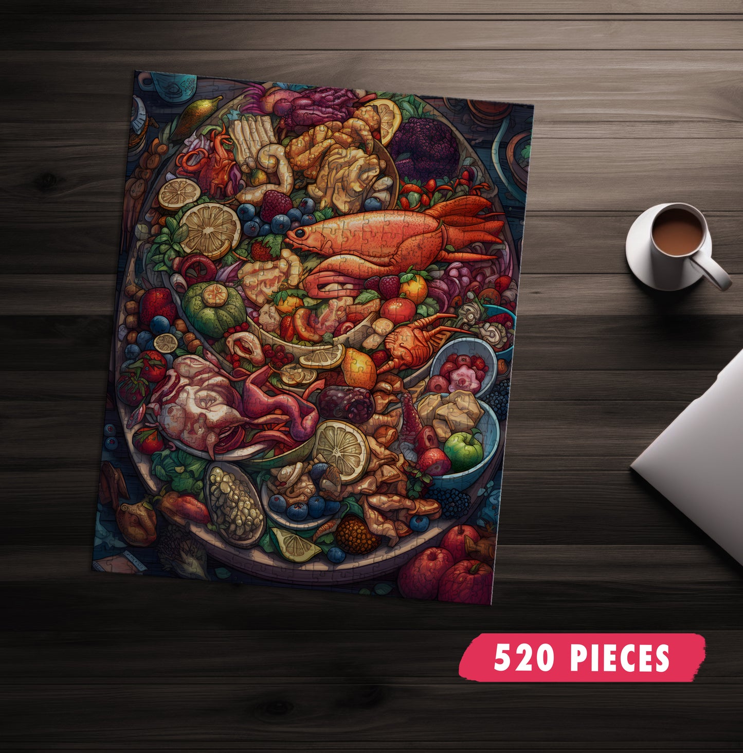 Exotic Seafood Platter Jigsaw Puzzle