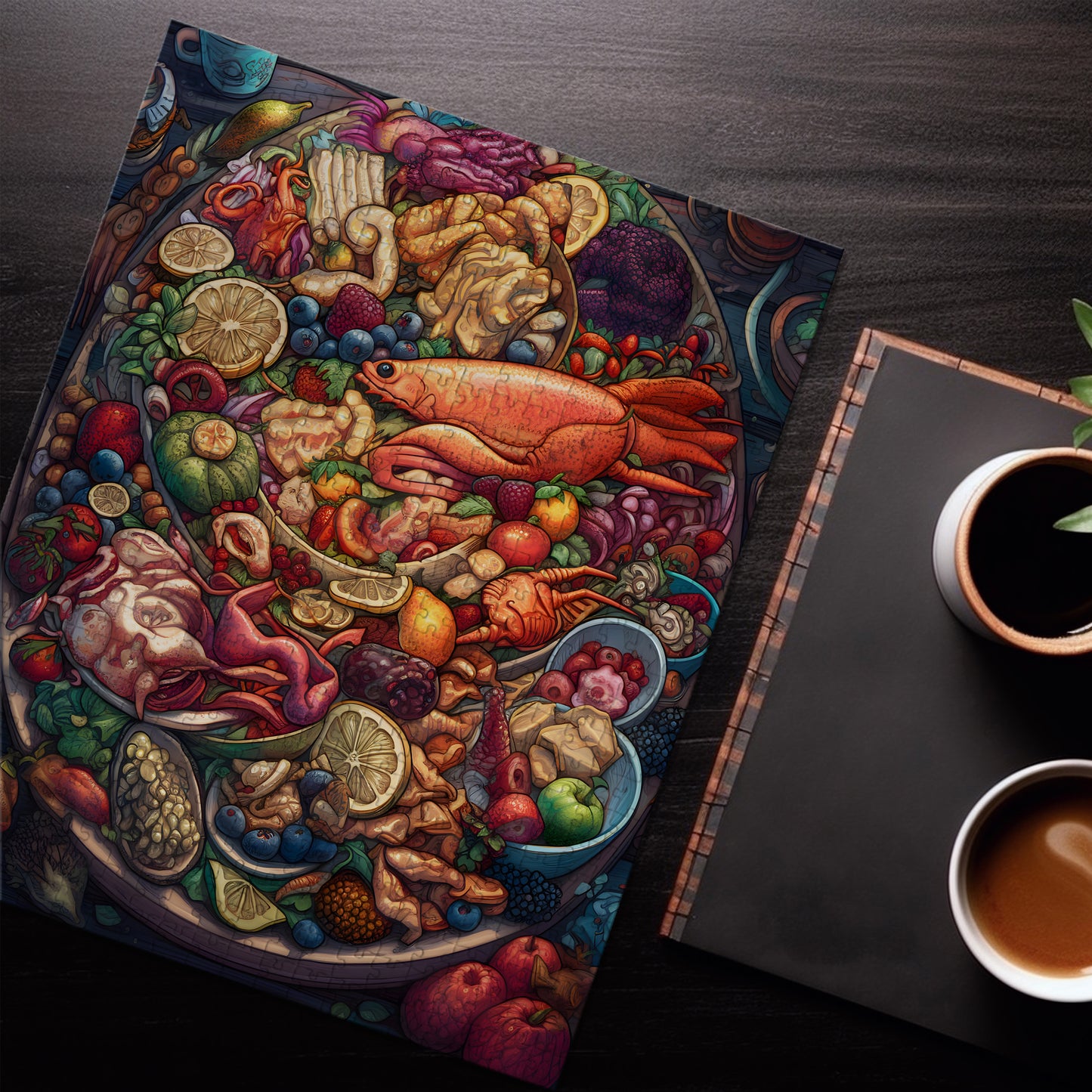 Exotic Seafood Platter Jigsaw Puzzle