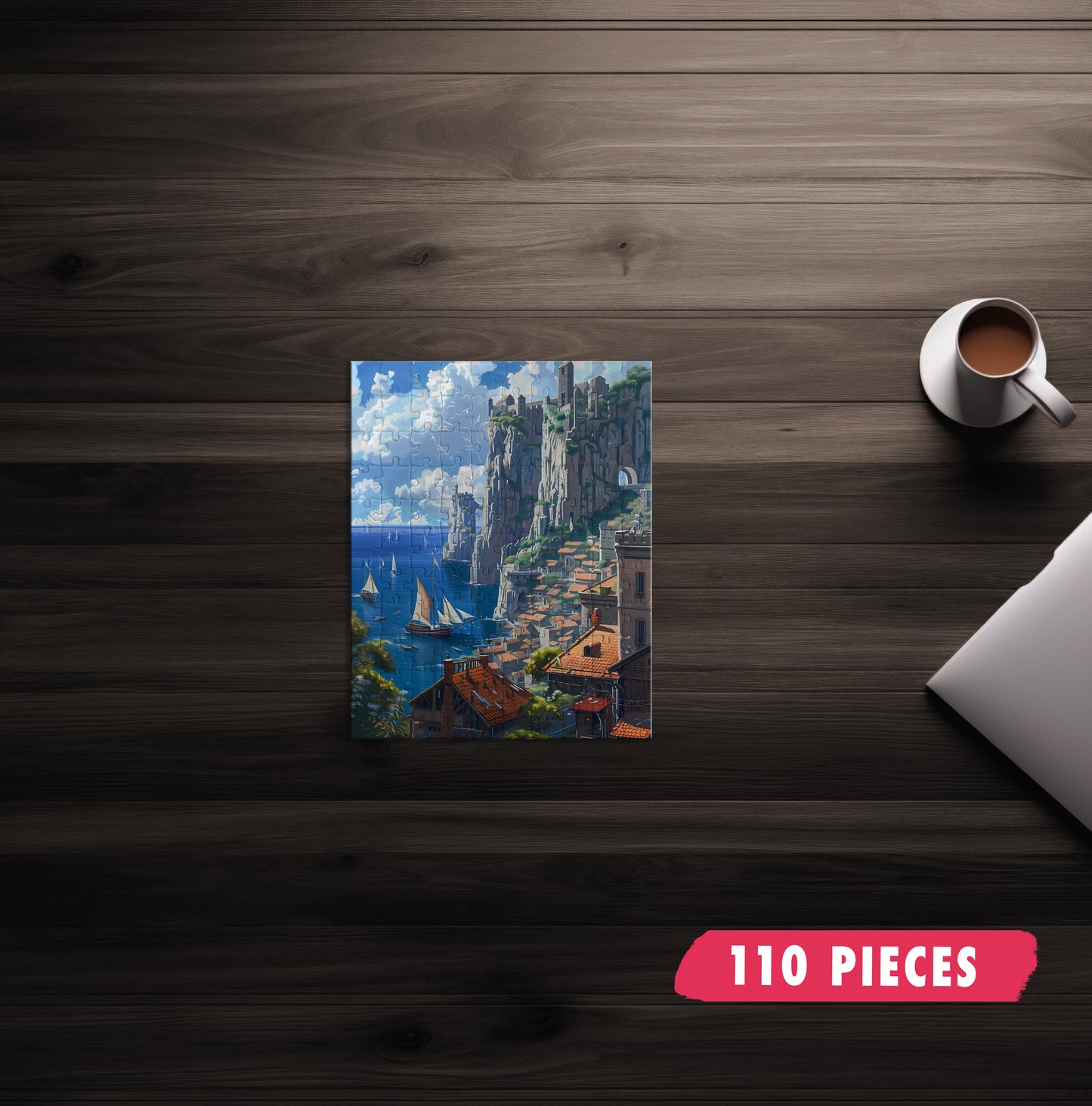 Bayside Fishing Village Jigsaw Puzzle