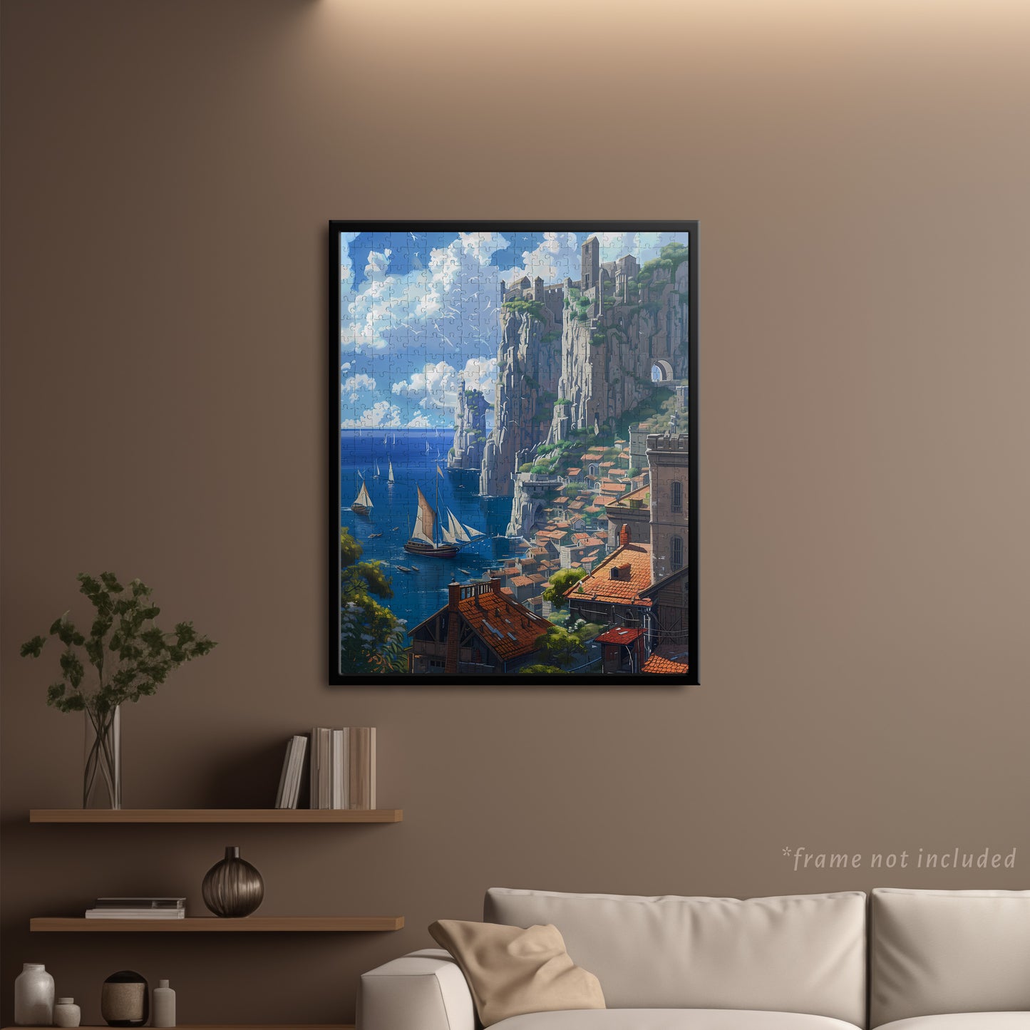 Bayside Fishing Village Jigsaw Puzzle