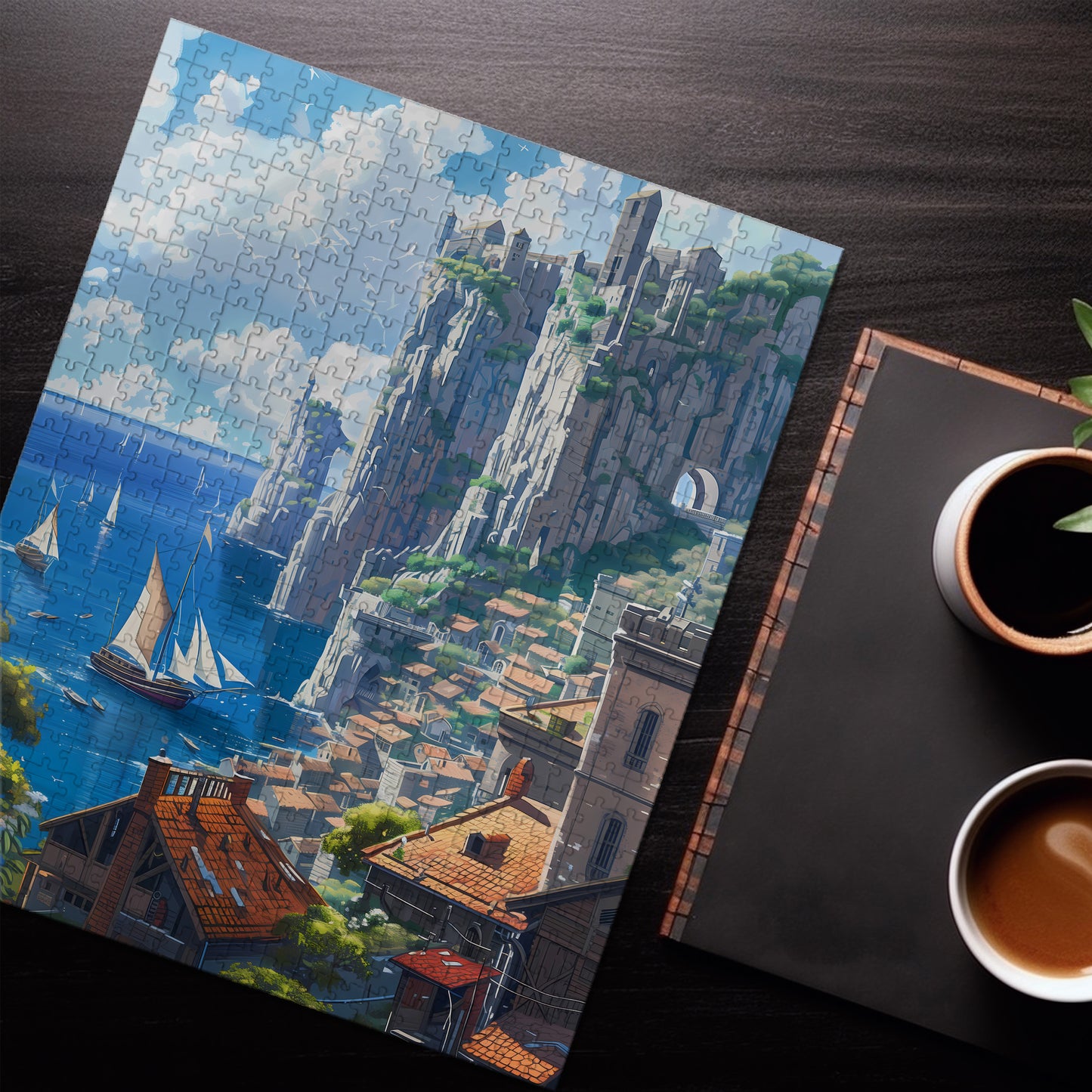 Bayside Fishing Village Jigsaw Puzzle
