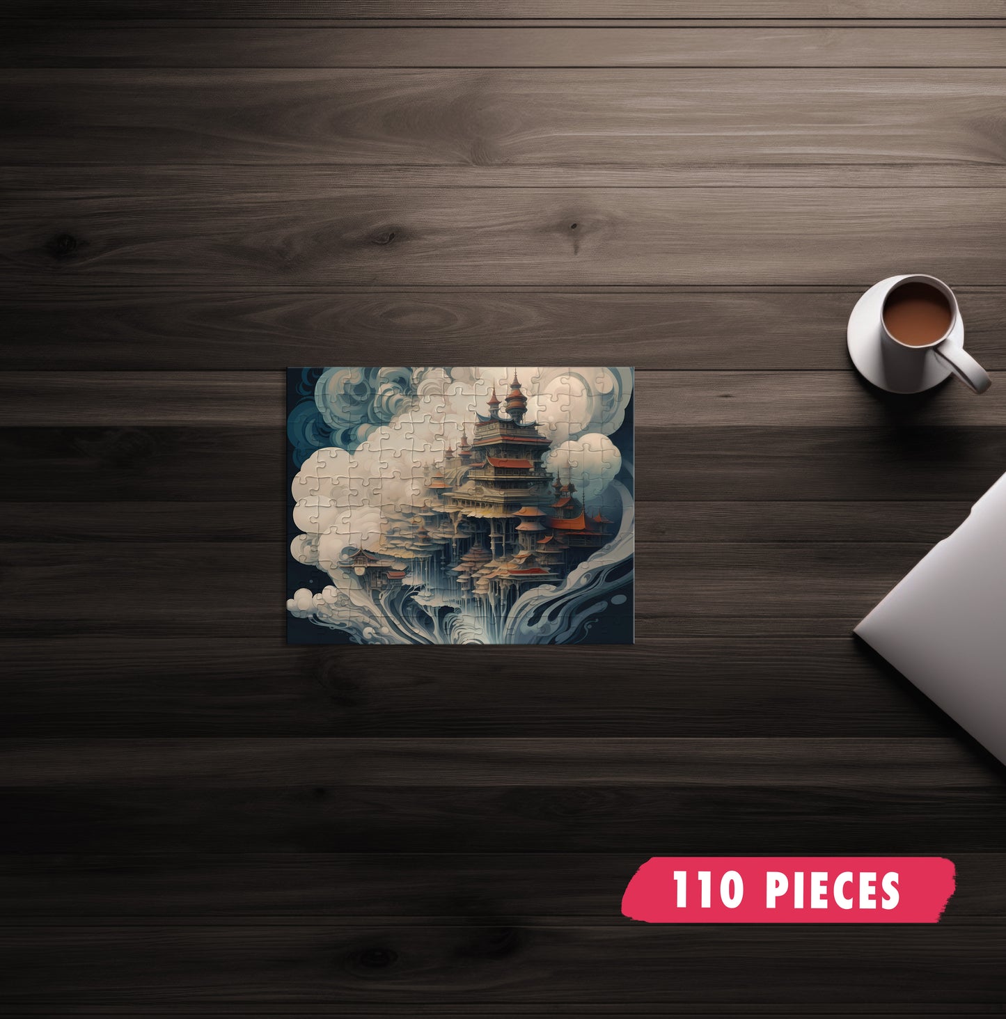 Abstract Cloud City Jigsaw Puzzle