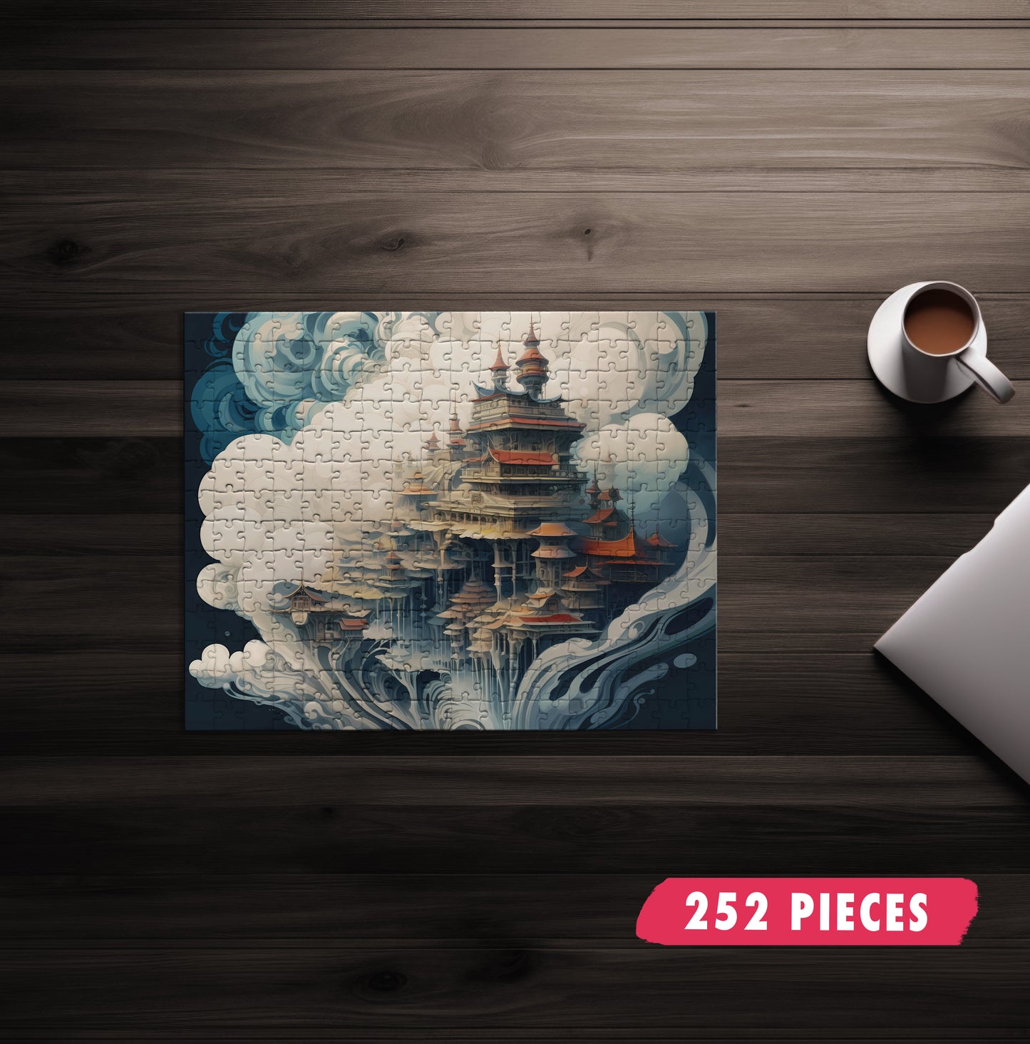 Abstract Cloud City Jigsaw Puzzle
