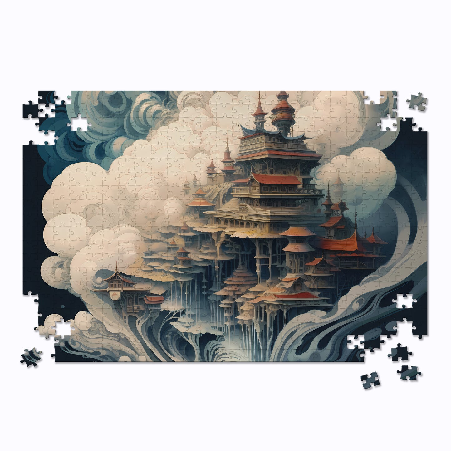 Abstract Cloud City Jigsaw Puzzle