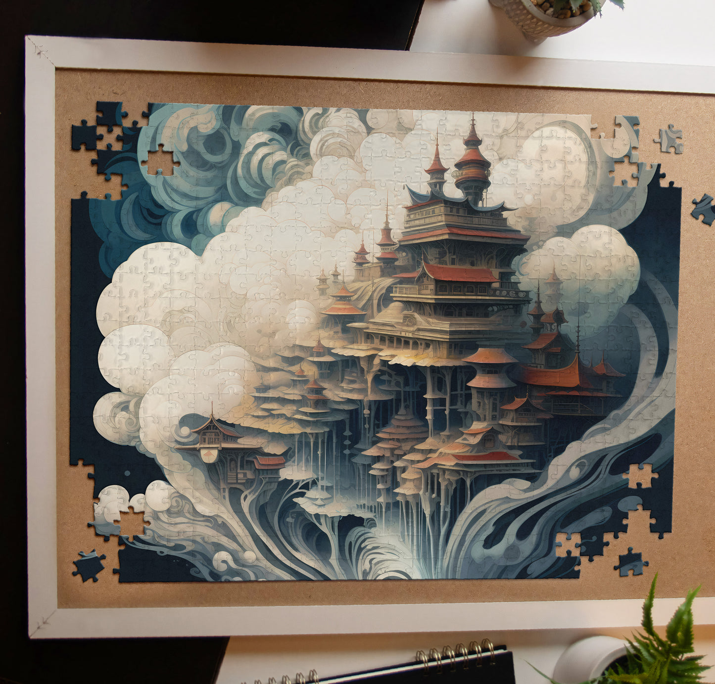 Abstract Cloud City Jigsaw Puzzle
