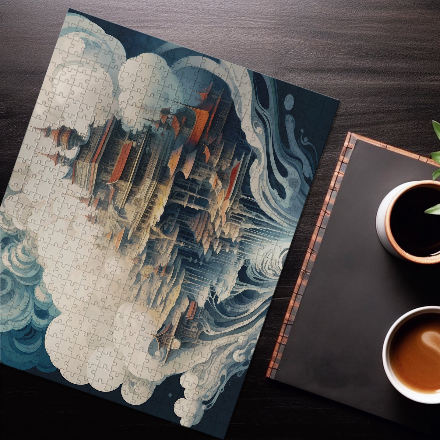 Abstract Cloud City Jigsaw Puzzle
