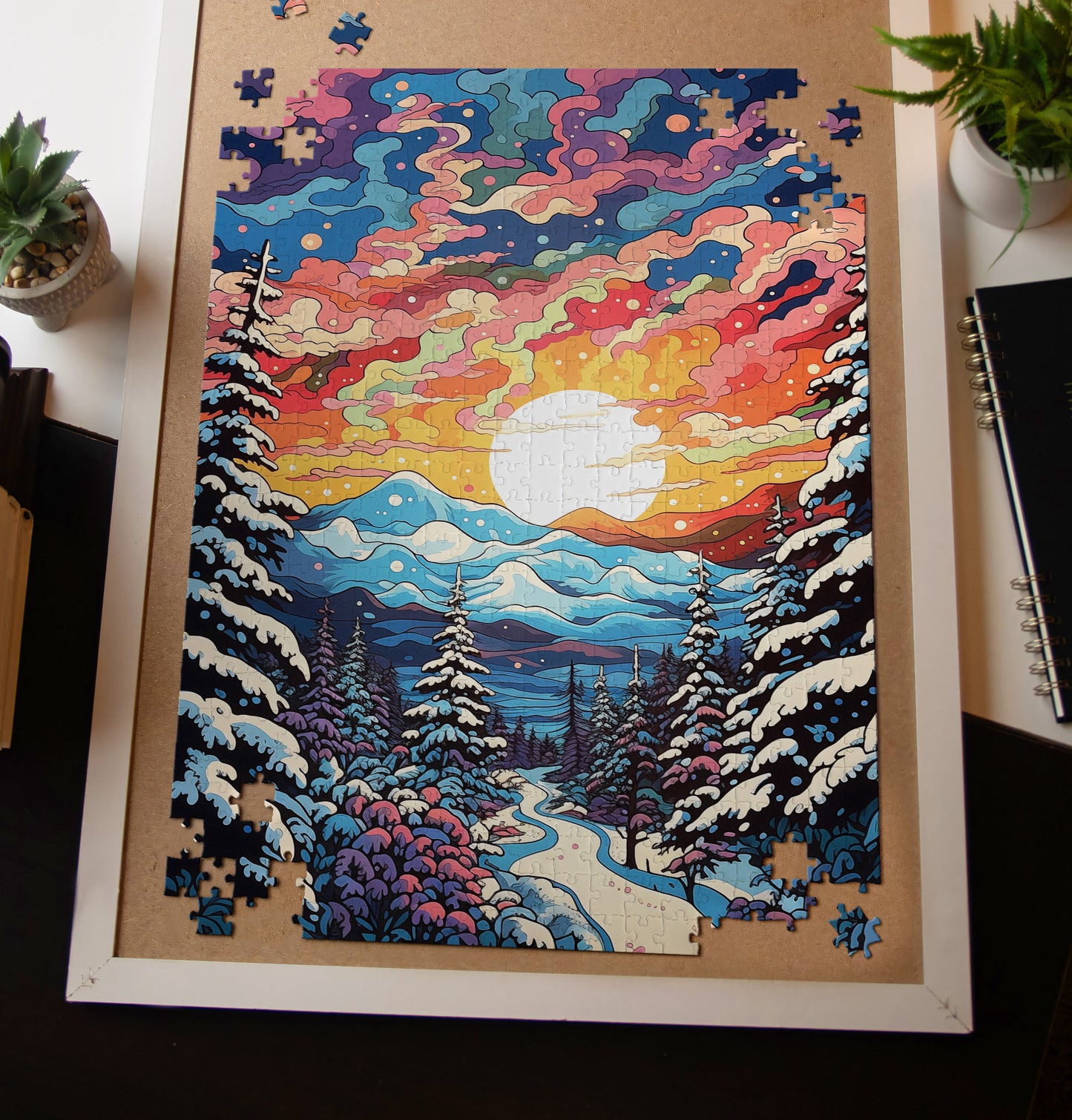 Rainbow Winter Jigsaw Puzzle