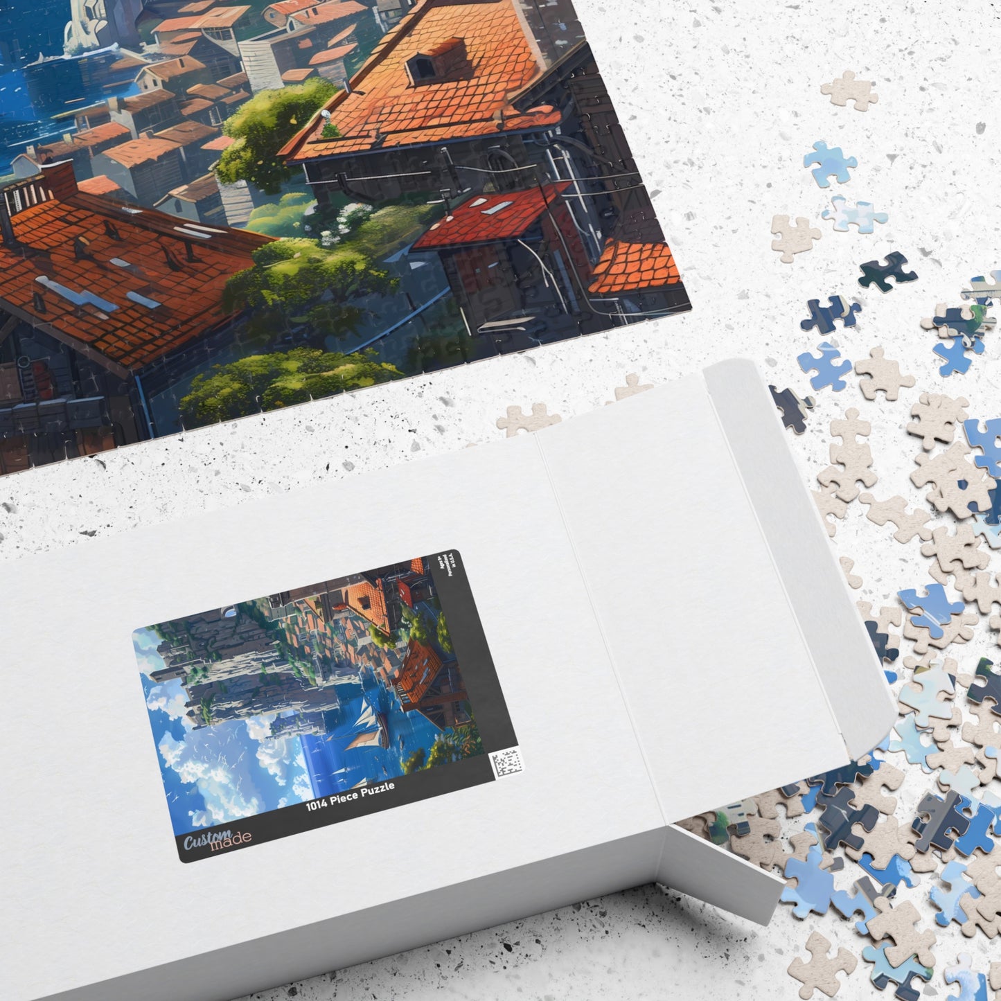 Bayside Fishing Village Jigsaw Puzzle