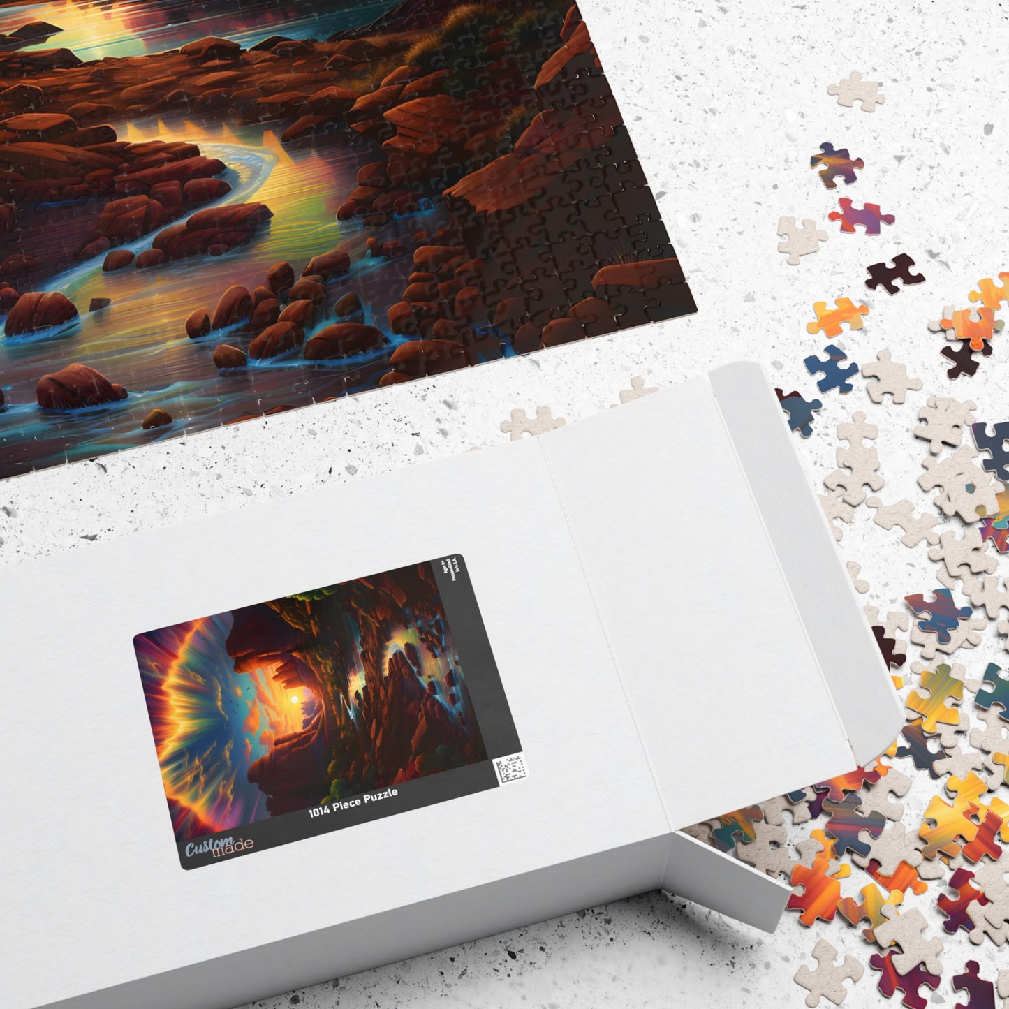 Rainbow Glow Landscape Jigsaw Puzzle