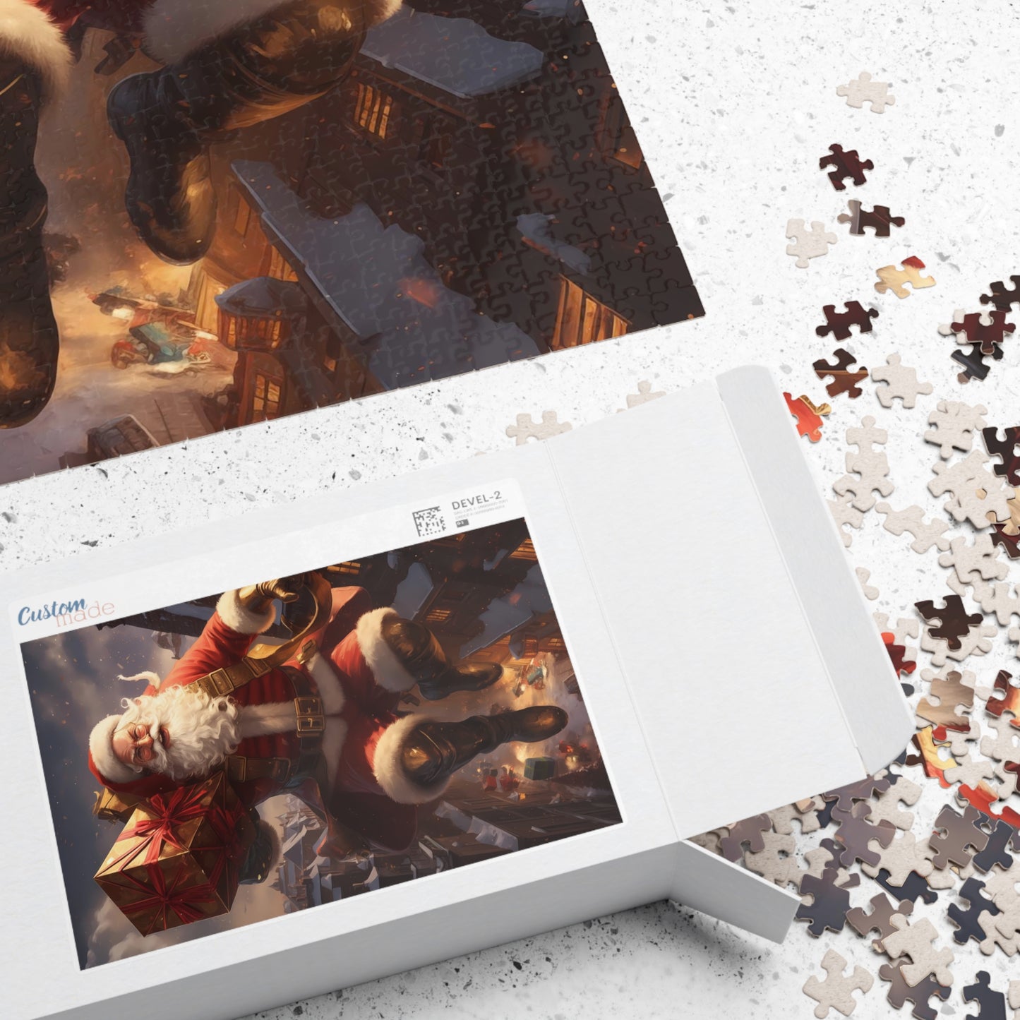 Superhero Santa Claus Jigsaw Puzzle