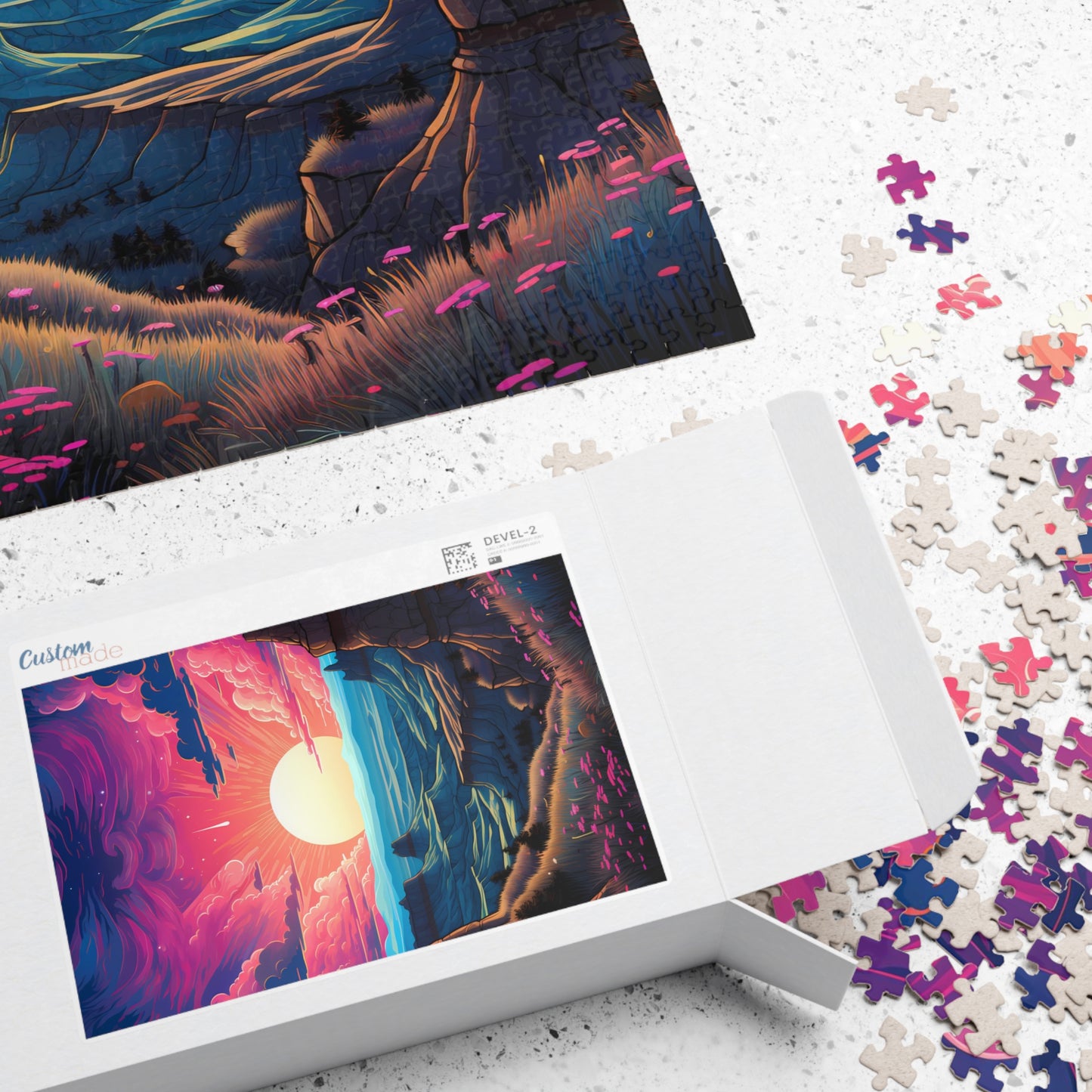 Sunset Canyon Landscape Jigsaw Puzzle