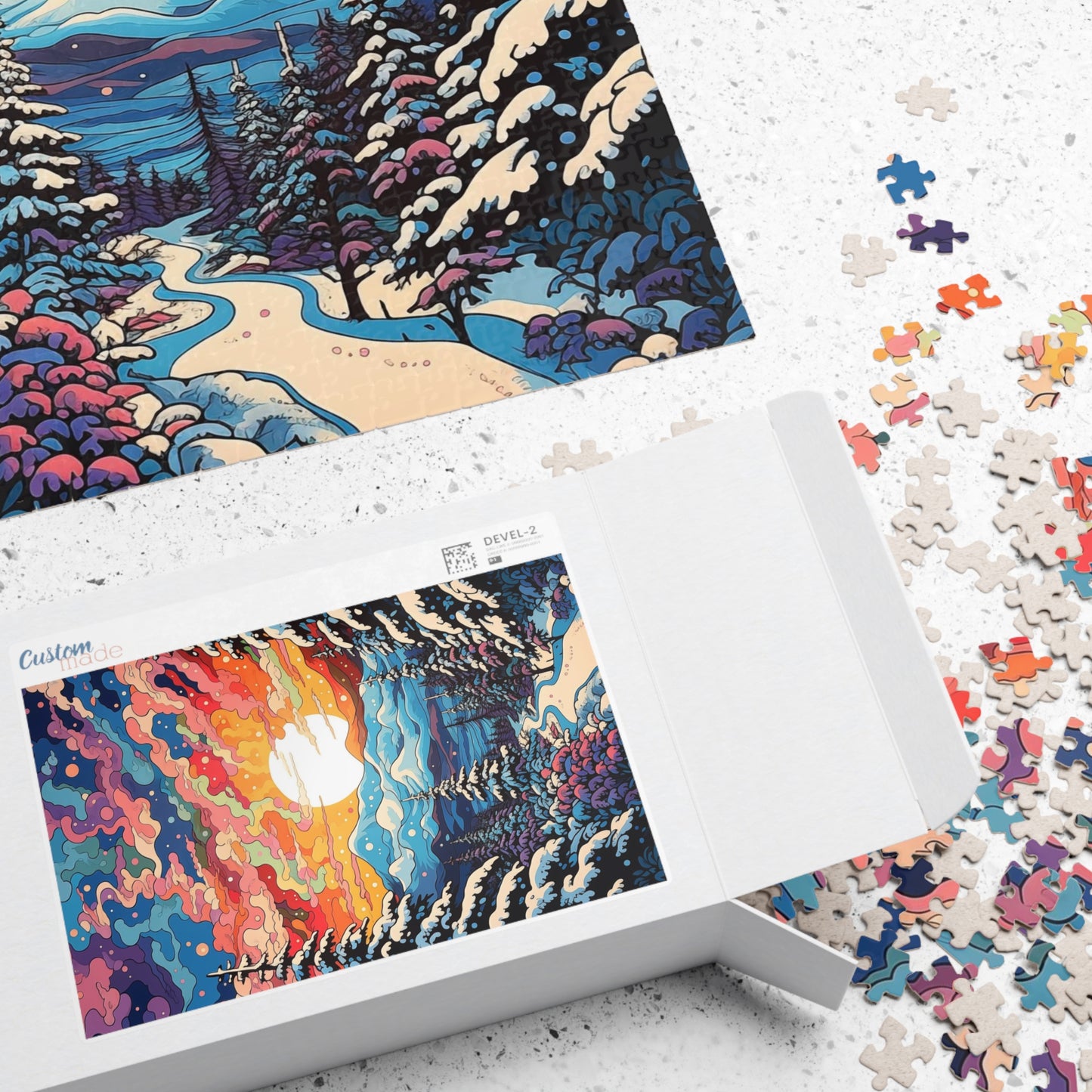 Rainbow Winter Jigsaw Puzzle