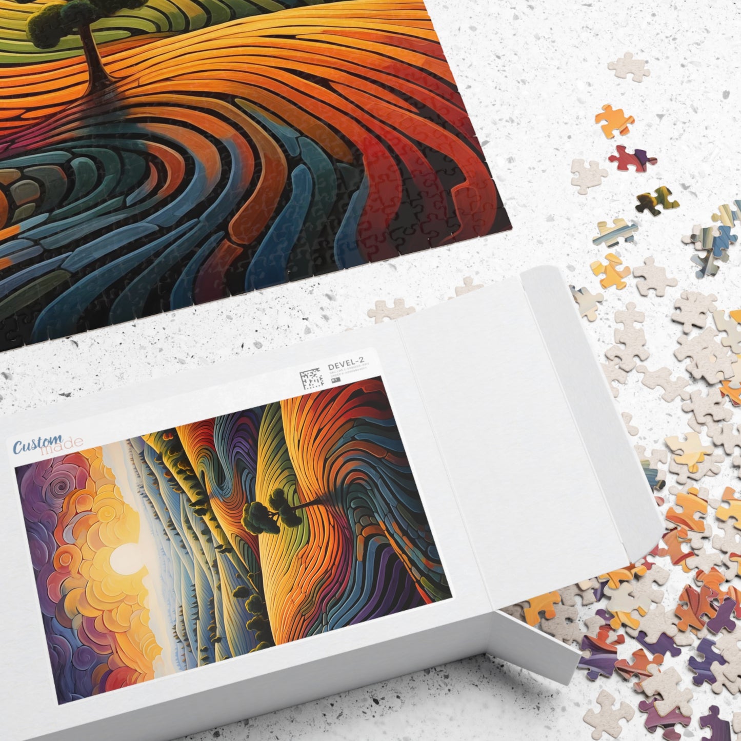 Rainbow Landscape Jigsaw Puzzle