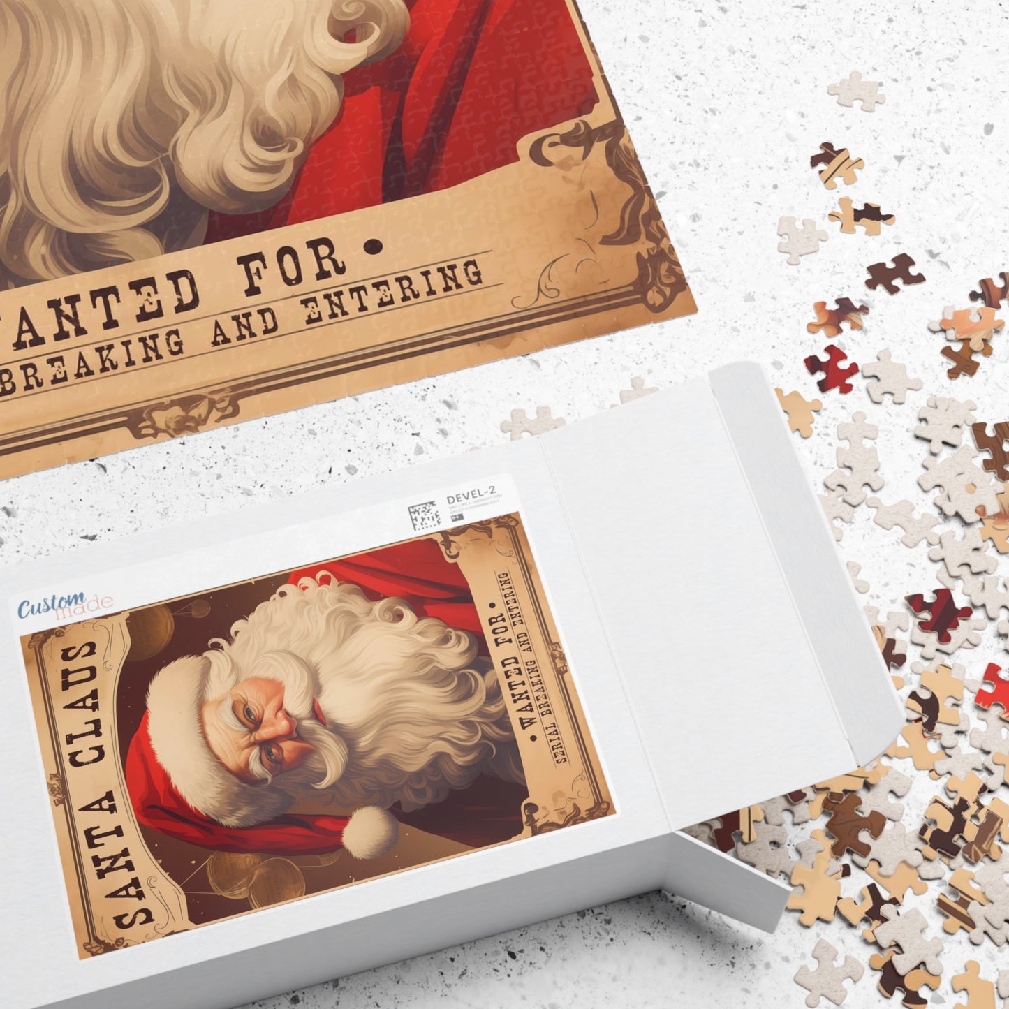 Wanted Poster Santa Jigsaw Puzzle