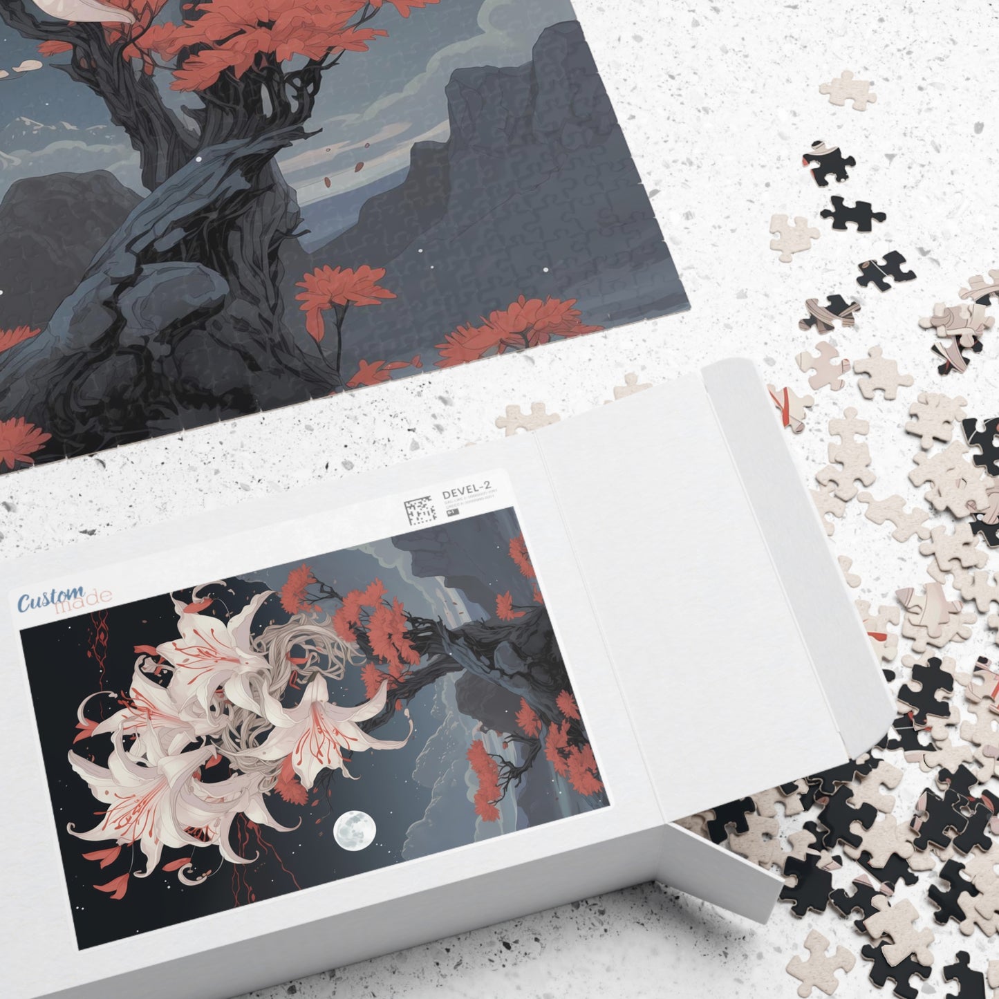 Moody Orchid Jigsaw Puzzle