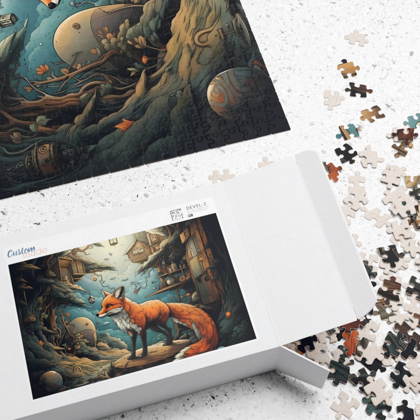 Cute Fox Hole Jigsaw Puzzle