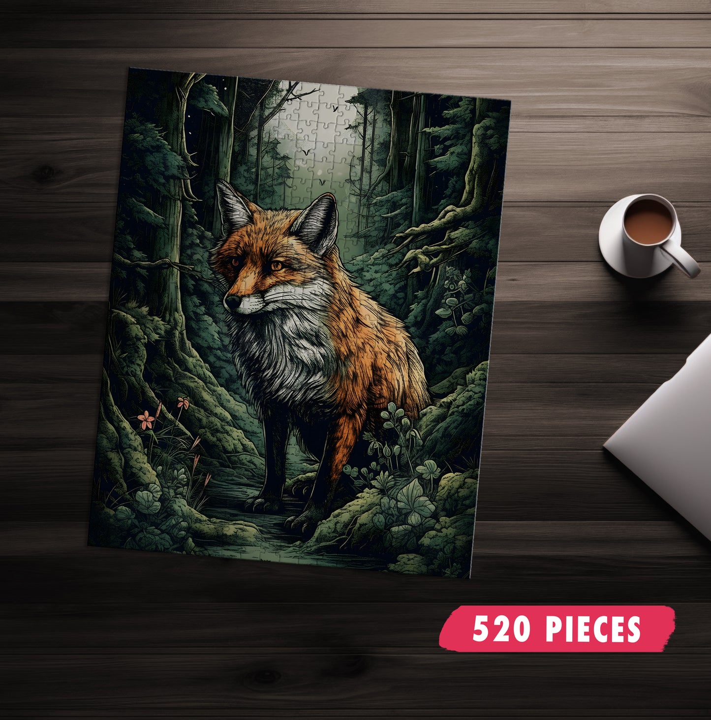 Curious Forest Fox Jigsaw Puzzle