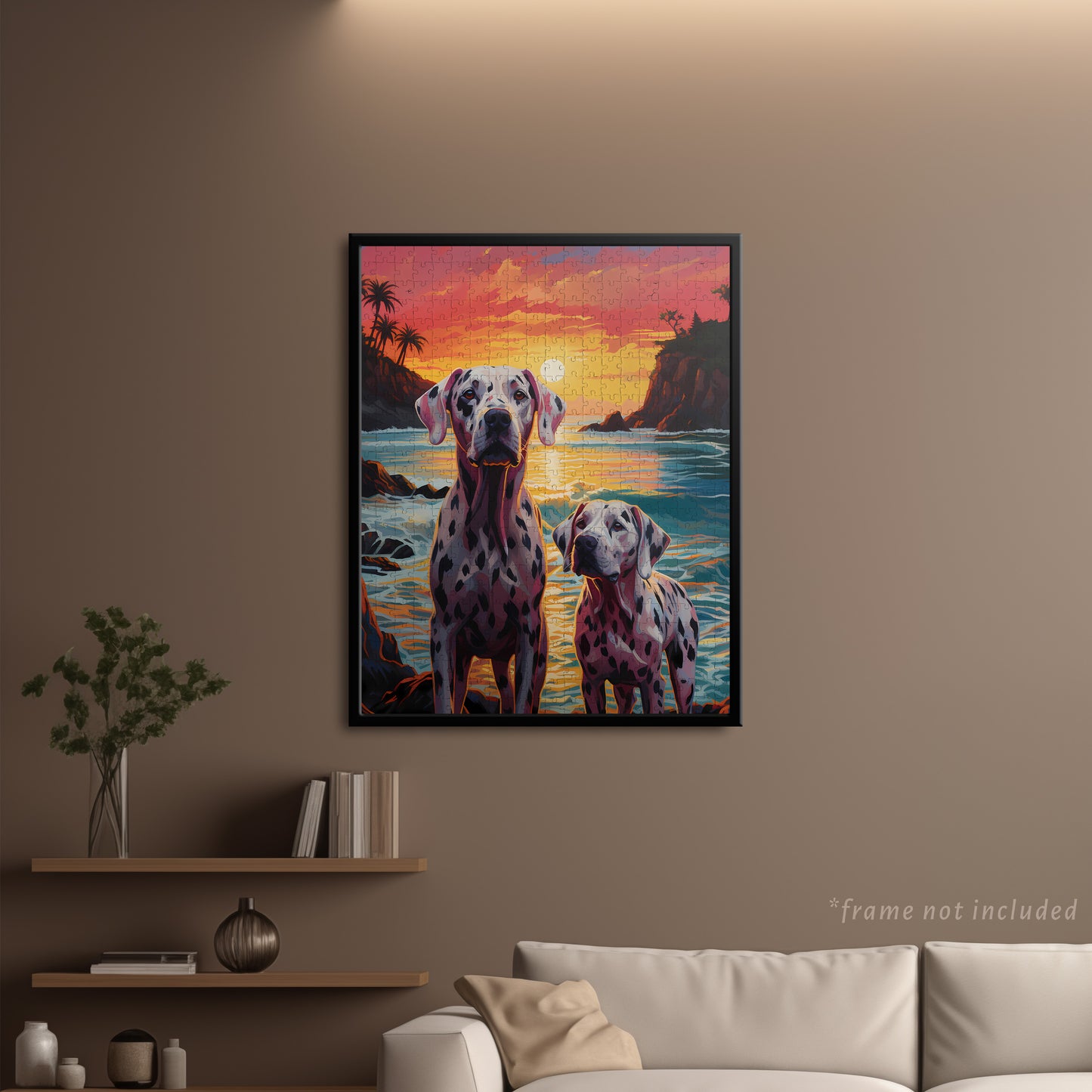 Dalmatians on the Beach Jigsaw Puzzle