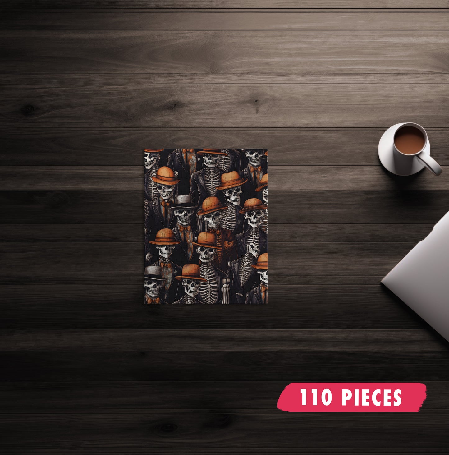 Dapper Skeletons Hard Jigsaw Puzzle