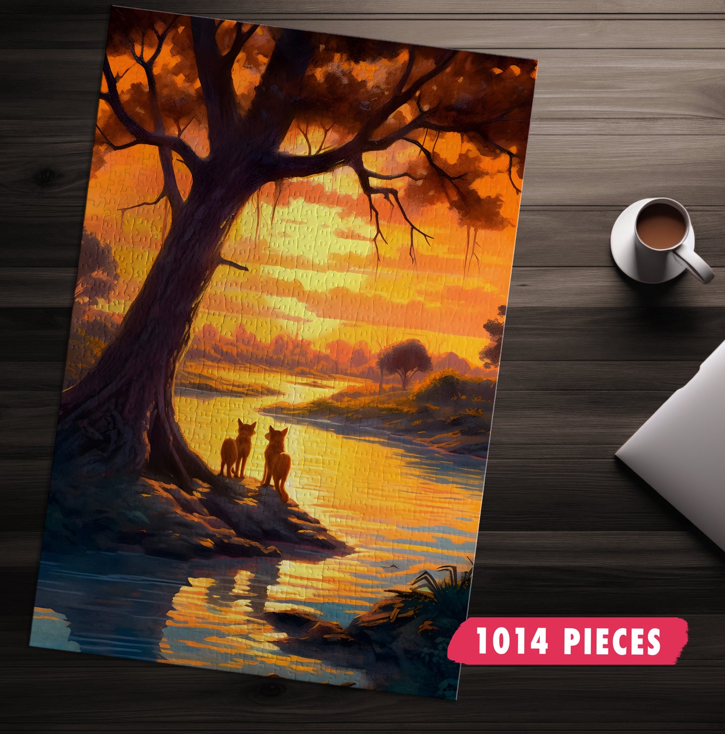 Dhole Sunrise Jigsaw Puzzle