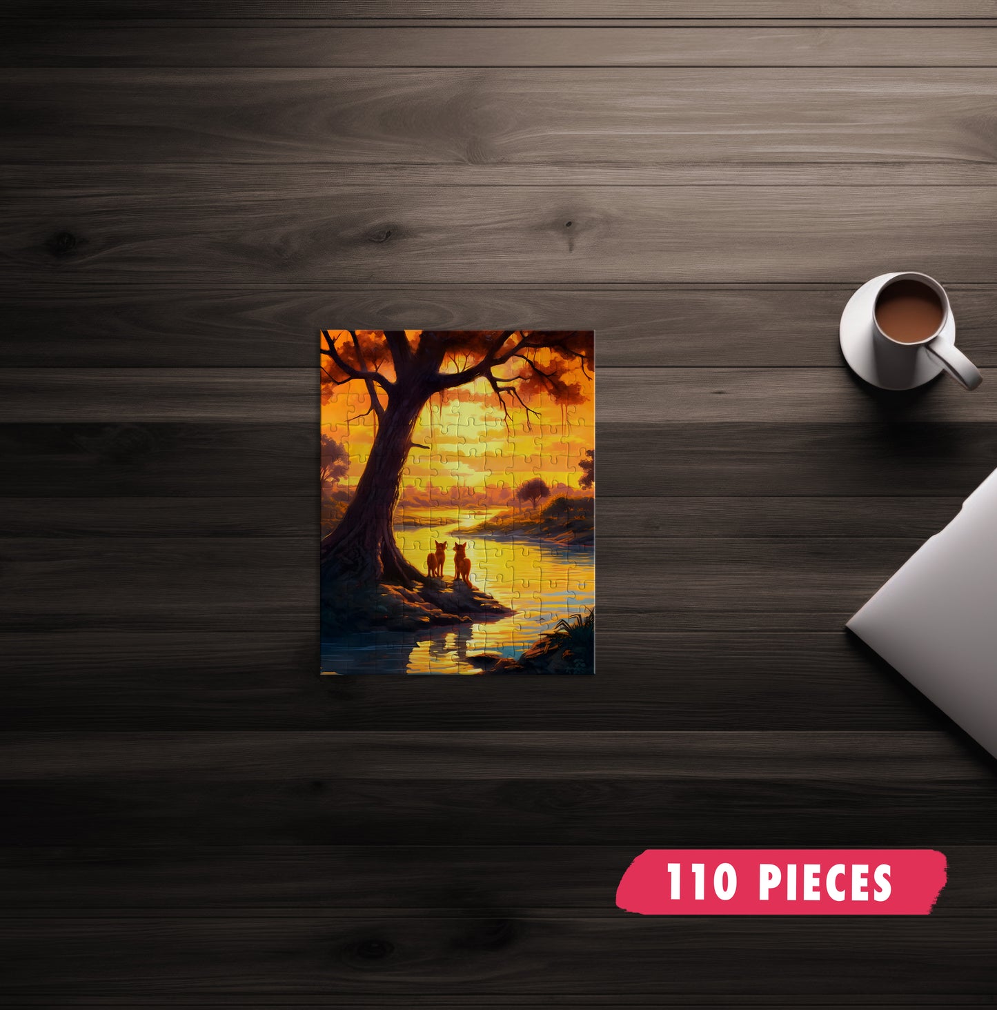 Dhole Sunrise Jigsaw Puzzle