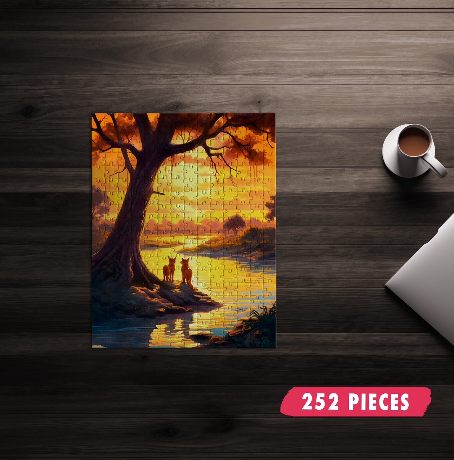 Dhole Sunrise Jigsaw Puzzle