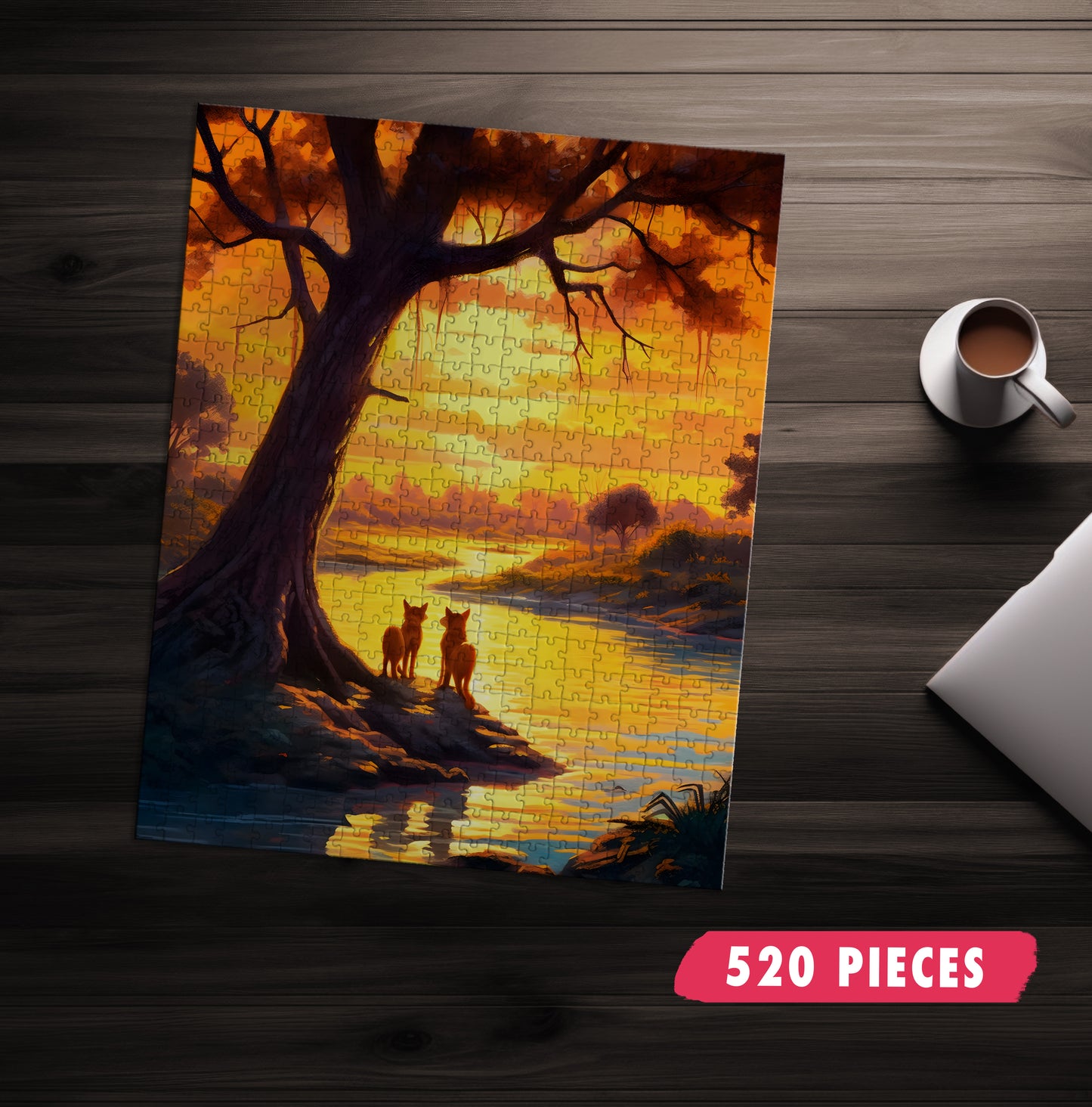 Dhole Sunrise Jigsaw Puzzle