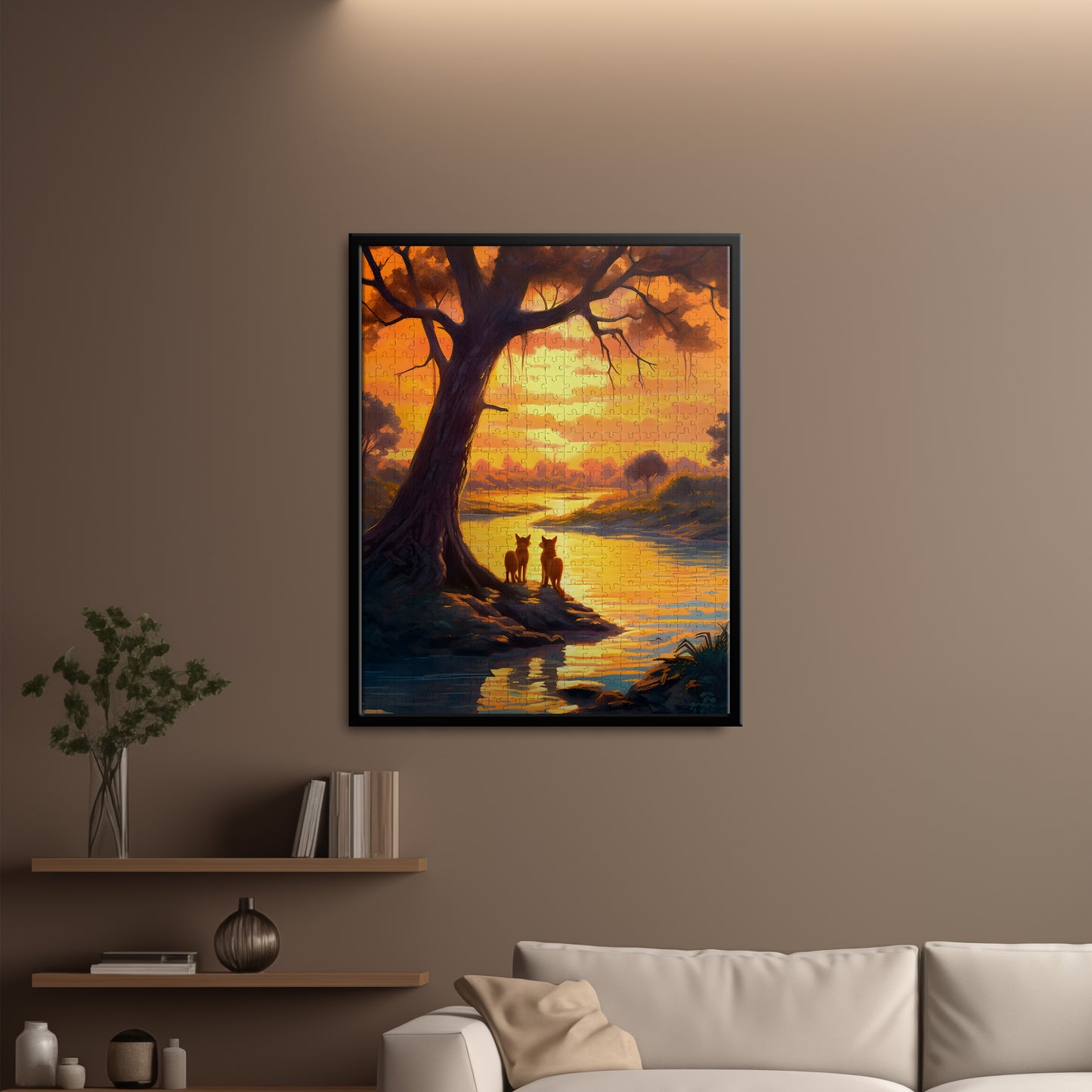 Dhole Sunrise Jigsaw Puzzle