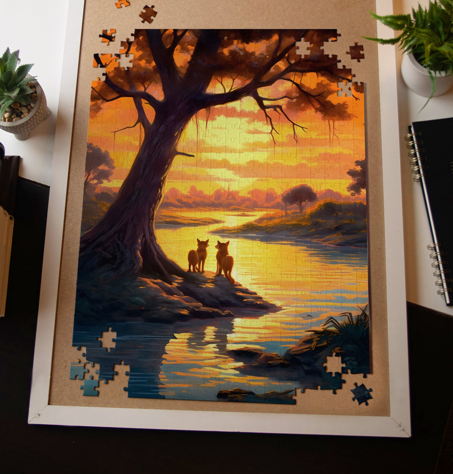 Dhole Sunrise Jigsaw Puzzle