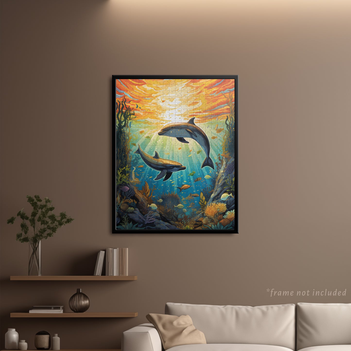 Swimming Dolphins Jigsaw Puzzle