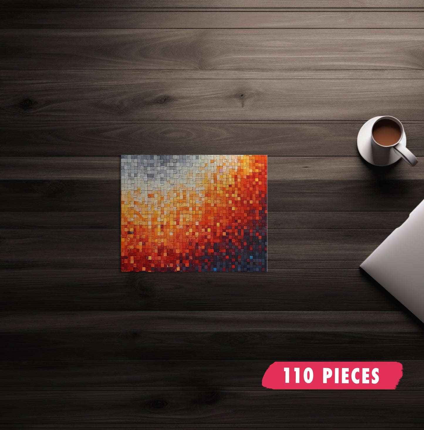 Fire Mosaic Jigsaw Puzzle