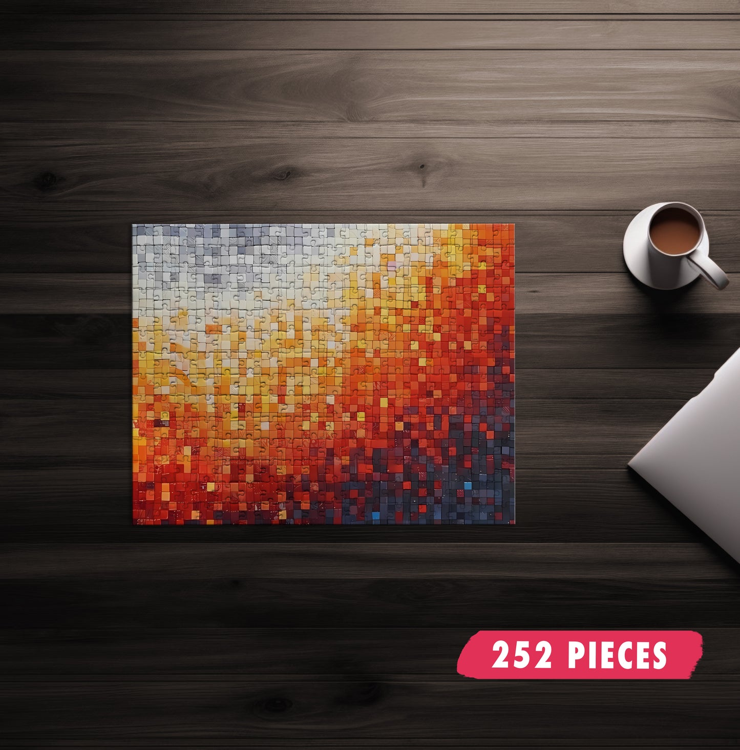 Fire Mosaic Jigsaw Puzzle