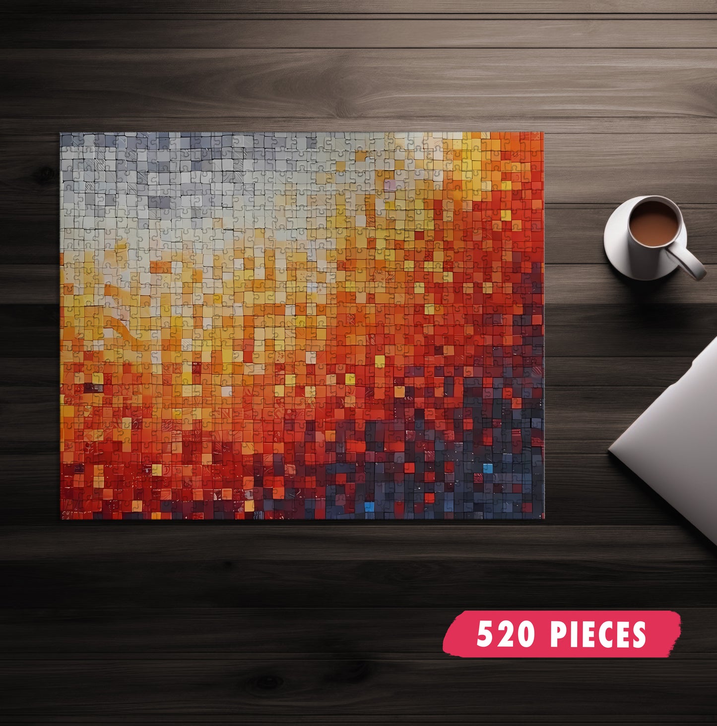 Fire Mosaic Jigsaw Puzzle