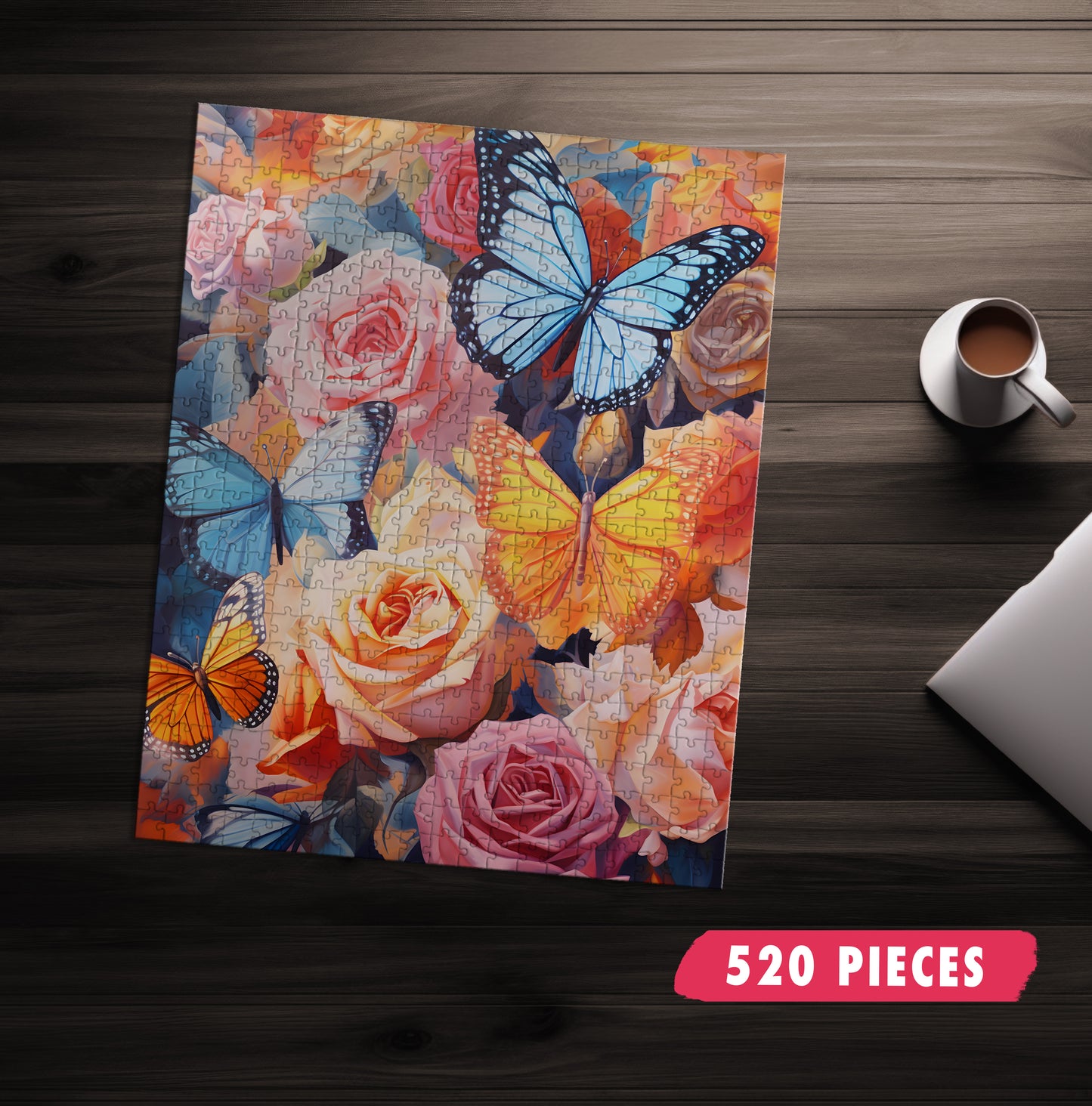 Roses and Butterfly's Jigsaw Puzzle