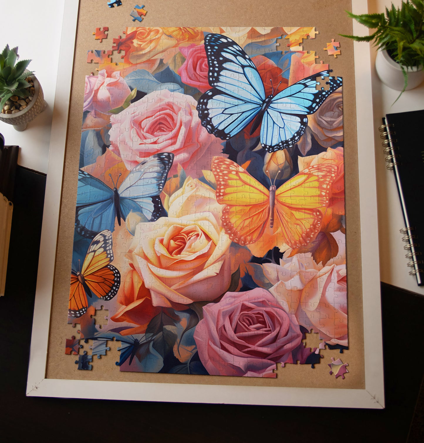 Roses and Butterfly's Jigsaw Puzzle