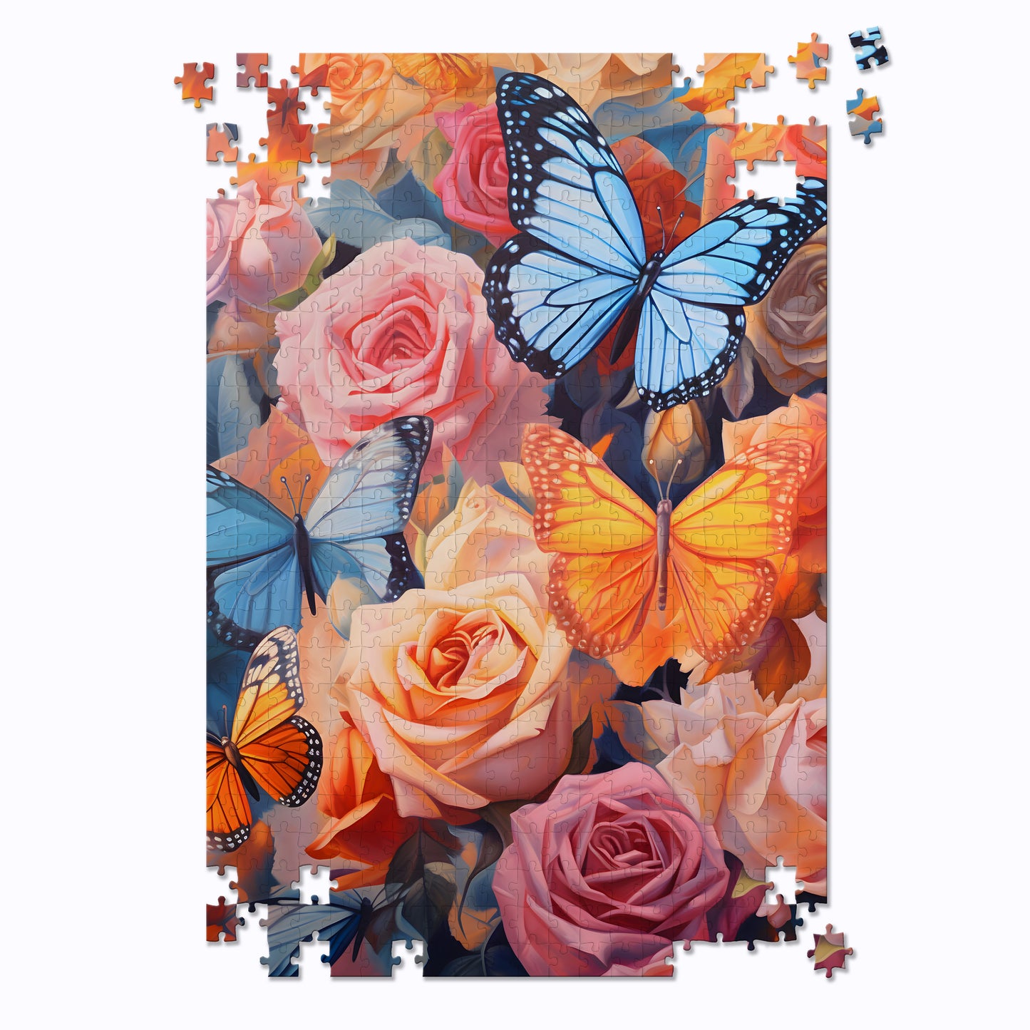 Roses and Butterfly's Jigsaw Puzzle