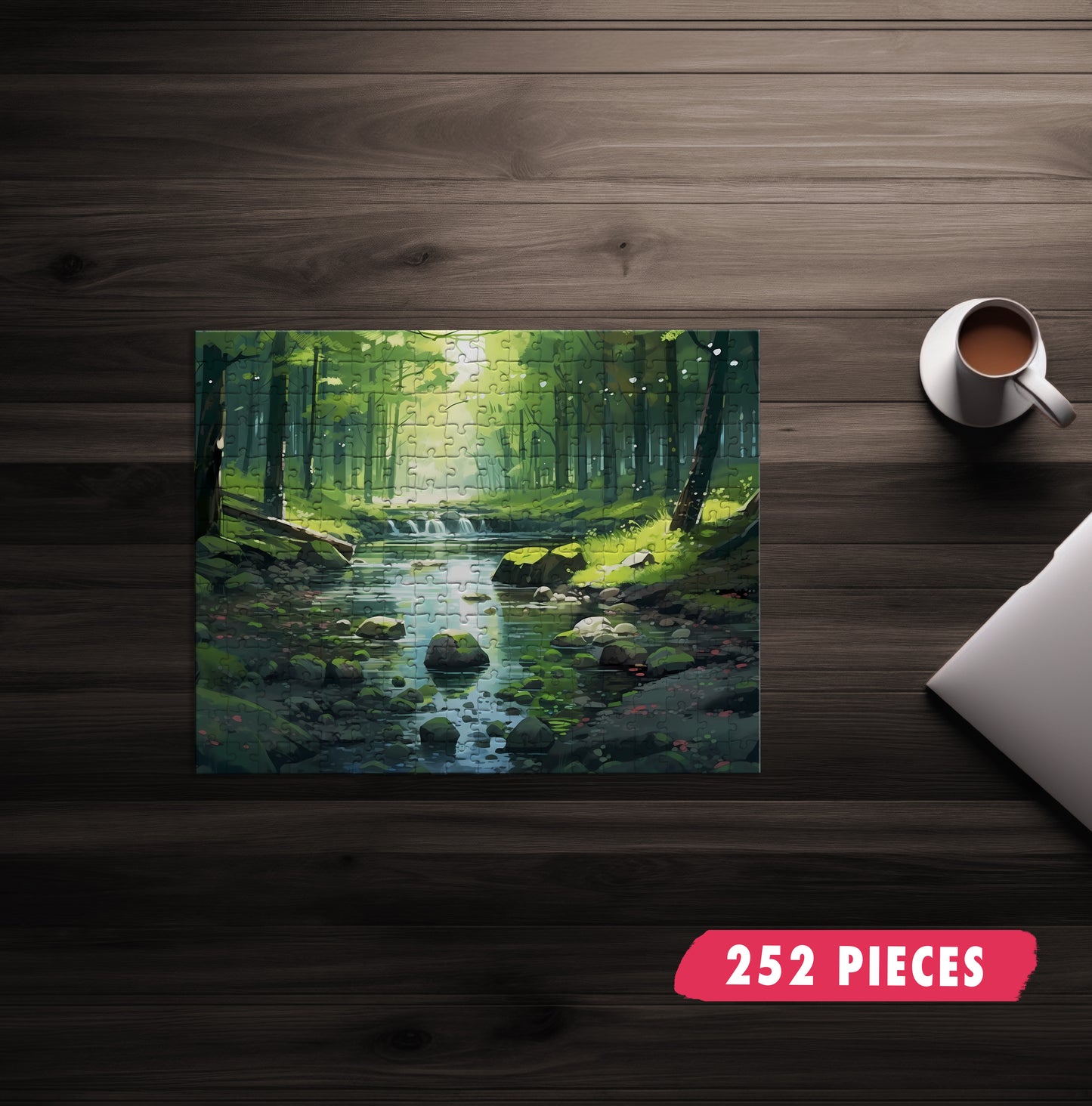Tranquil Forest Creek Jigsaw Puzzle