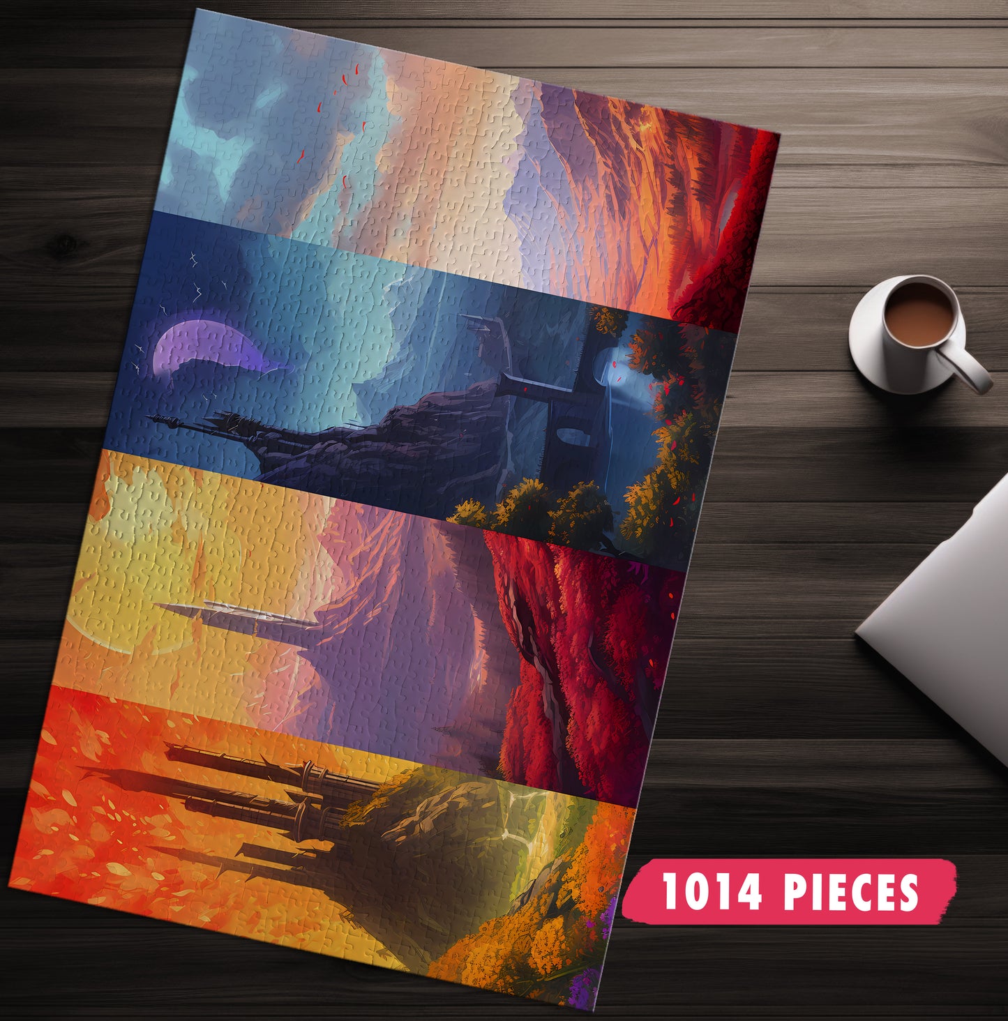 Four Frame Landscape Jigsaw Puzzle