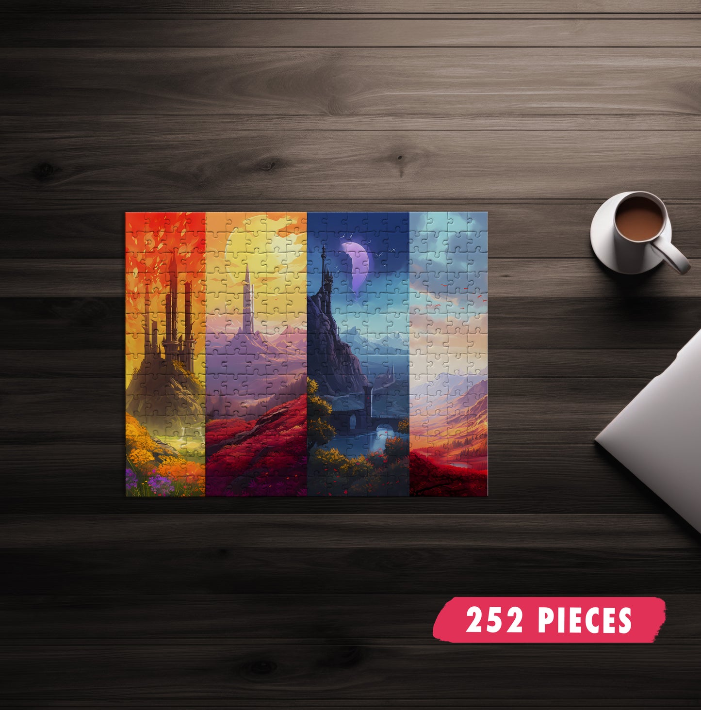 Four Frame Landscape Jigsaw Puzzle