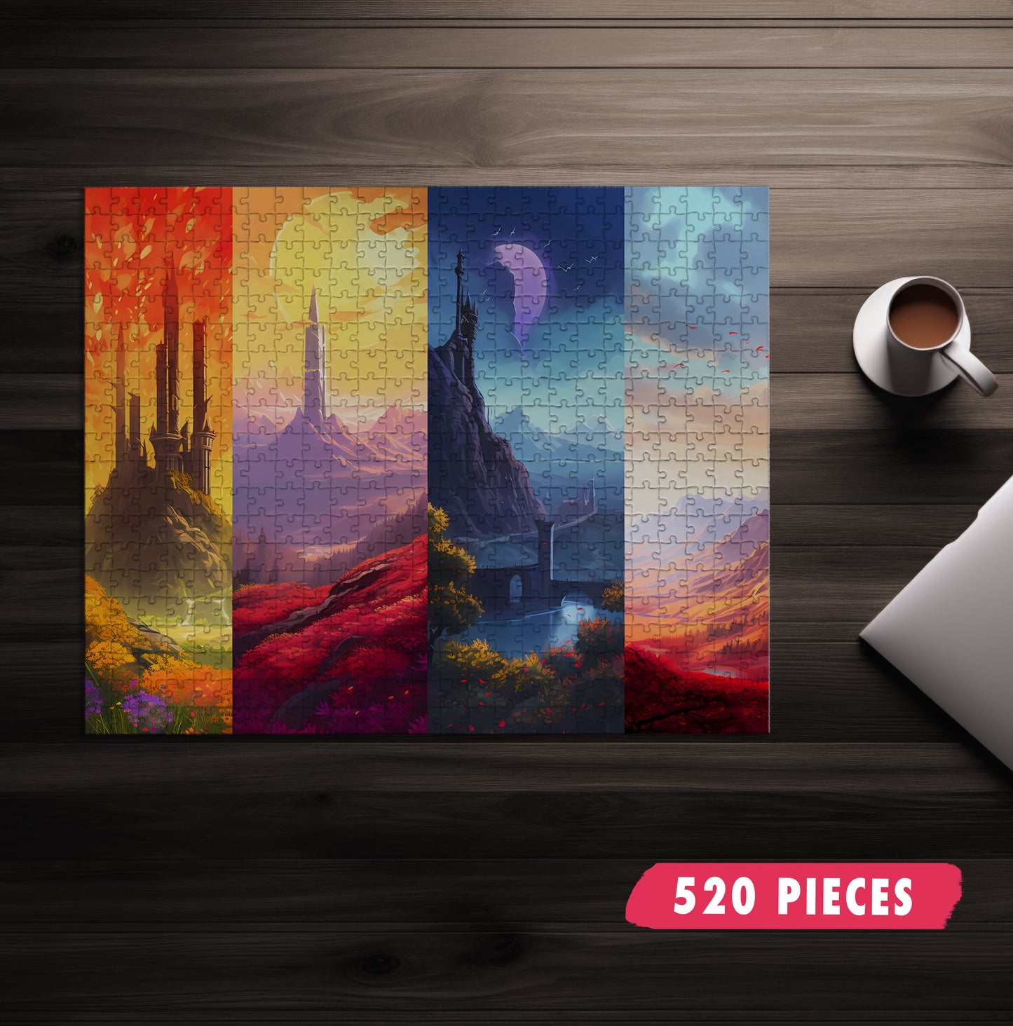 Four Frame Landscape Jigsaw Puzzle
