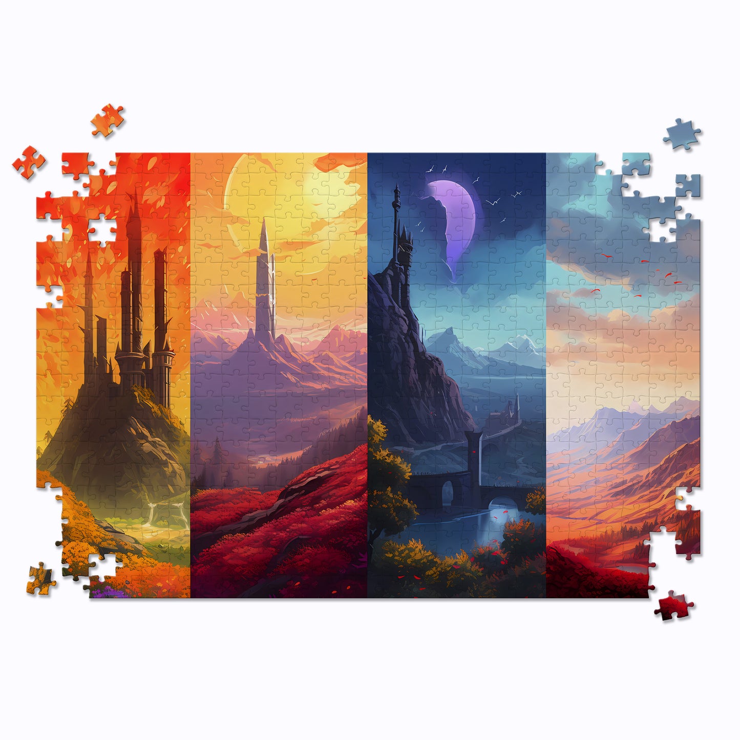 Four Frame Landscape Jigsaw Puzzle